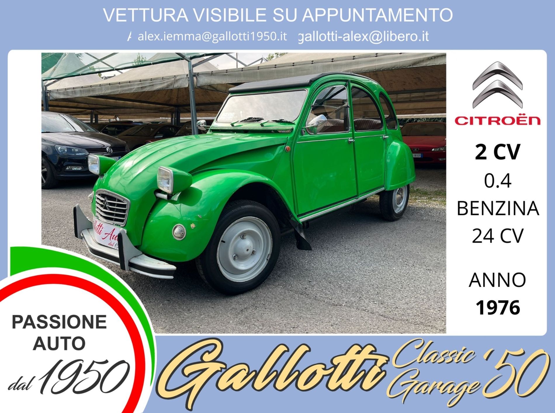 CITROEN 2 CV  - Gallotti Auto