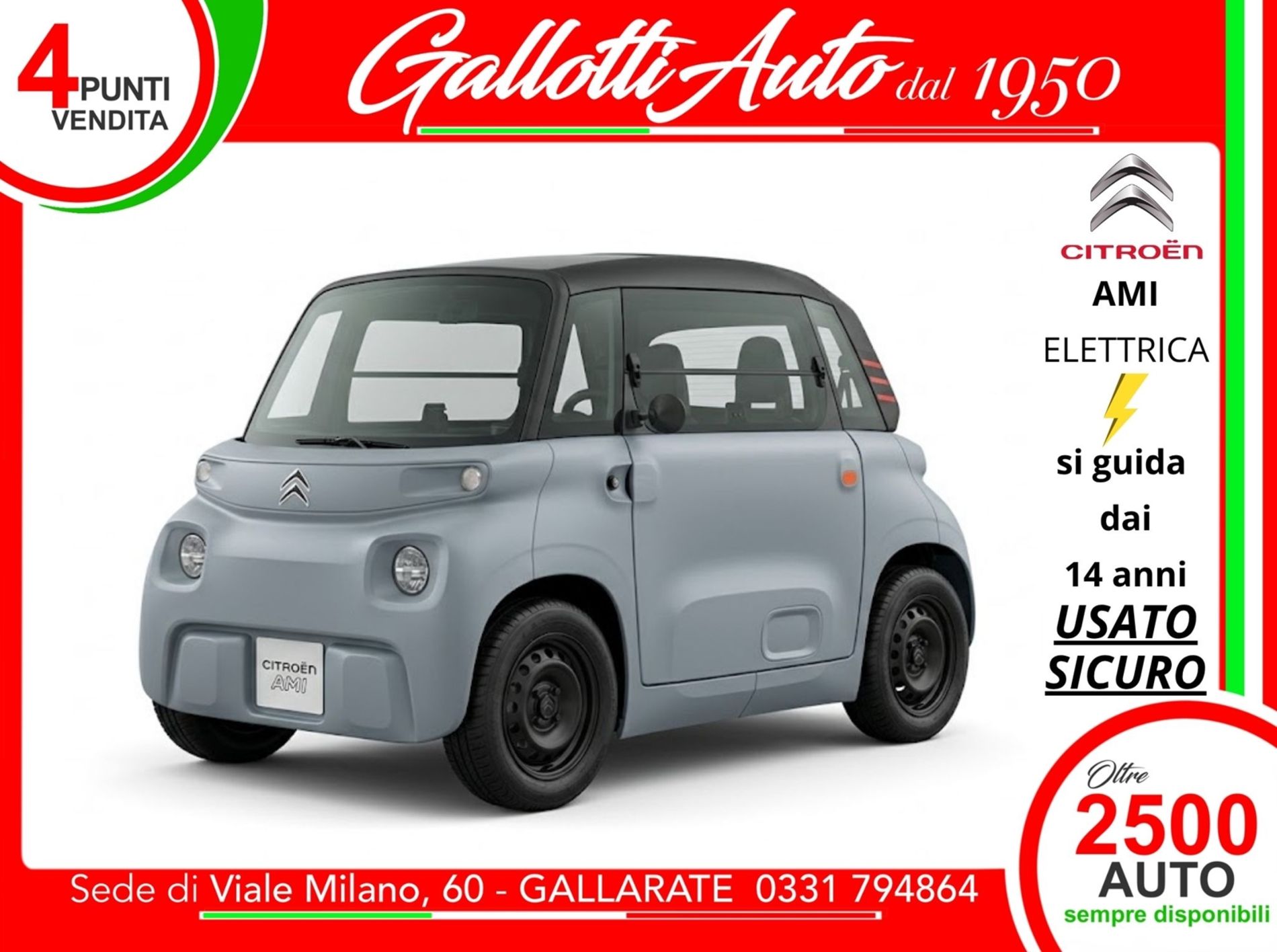 Citroen AMI si guida a 14 ANNI - Gallotti Auto