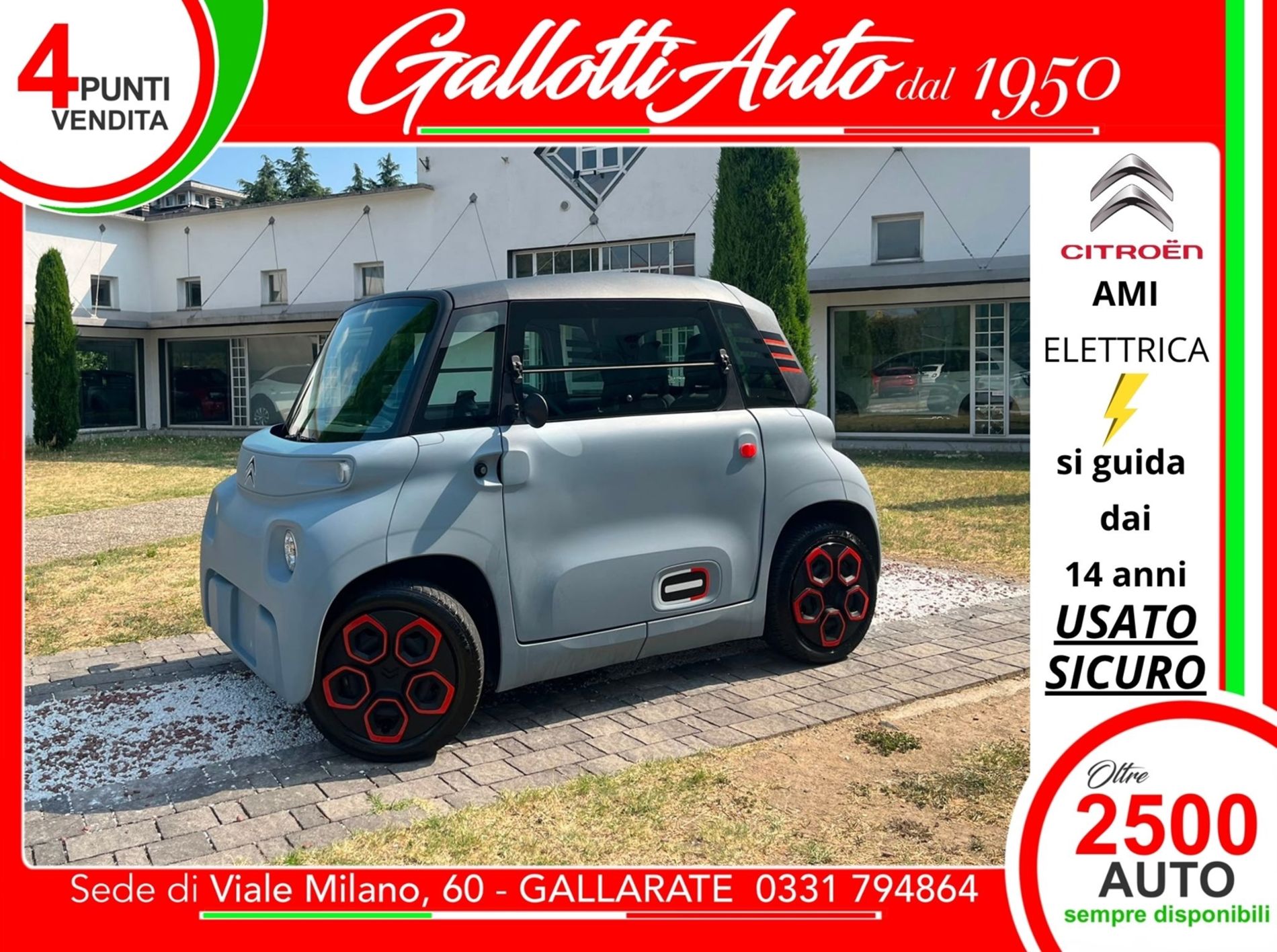 Citroen AMI - si guida a 14 ANNI - Gallotti Auto