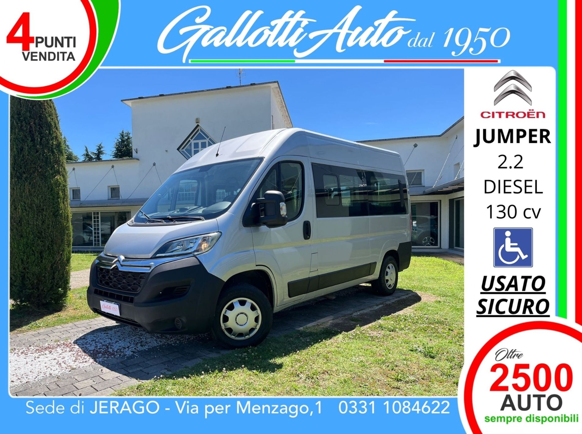 33 2.2 HDi/130 PM-TM 6 posti+IVA-DISABILI - Gallotti Auto