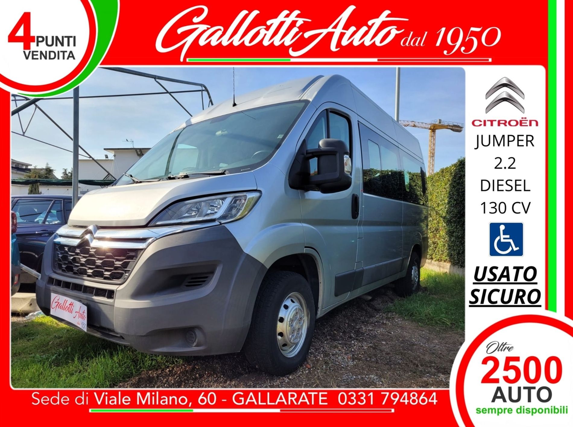 33 2.2 HDi/130 PM-TM+IVA-DISABILI 6 POST. - Gallotti Auto
