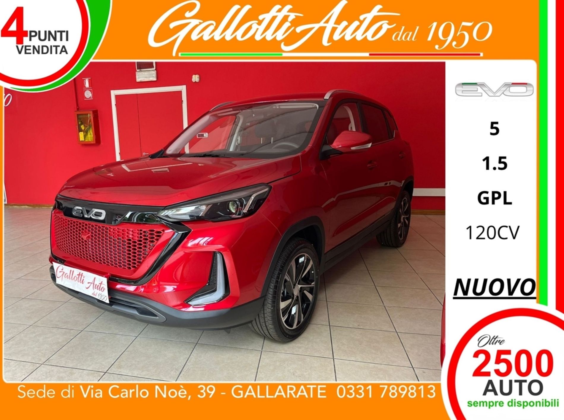 Evo 5 1.5 turbo Gpl 120cv   - Gallotti Auto