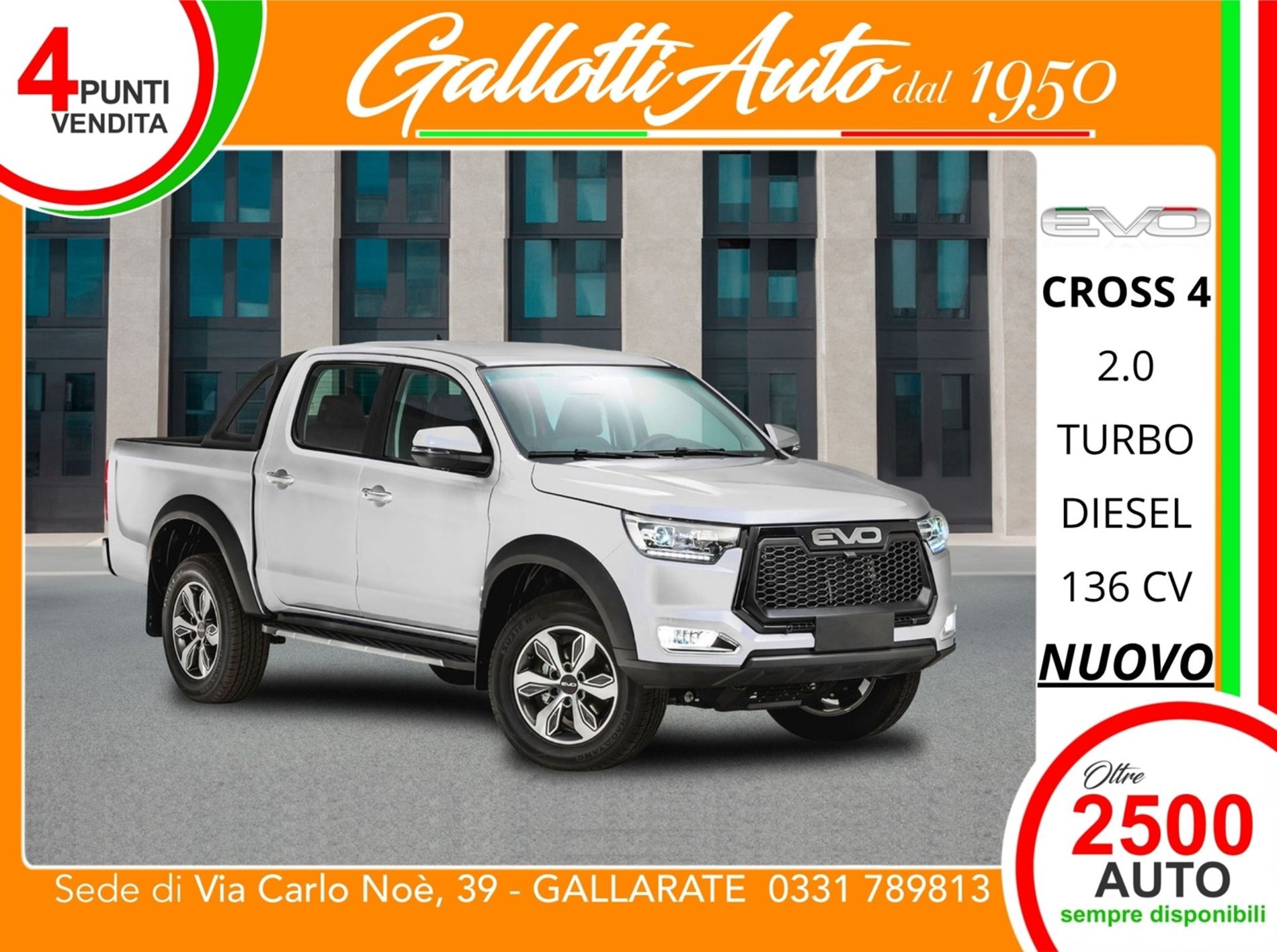 2.0 turbo diesel 136cv + IVA - SENZA VINCOLI DI FINANZIAMENTO - Gallotti Auto