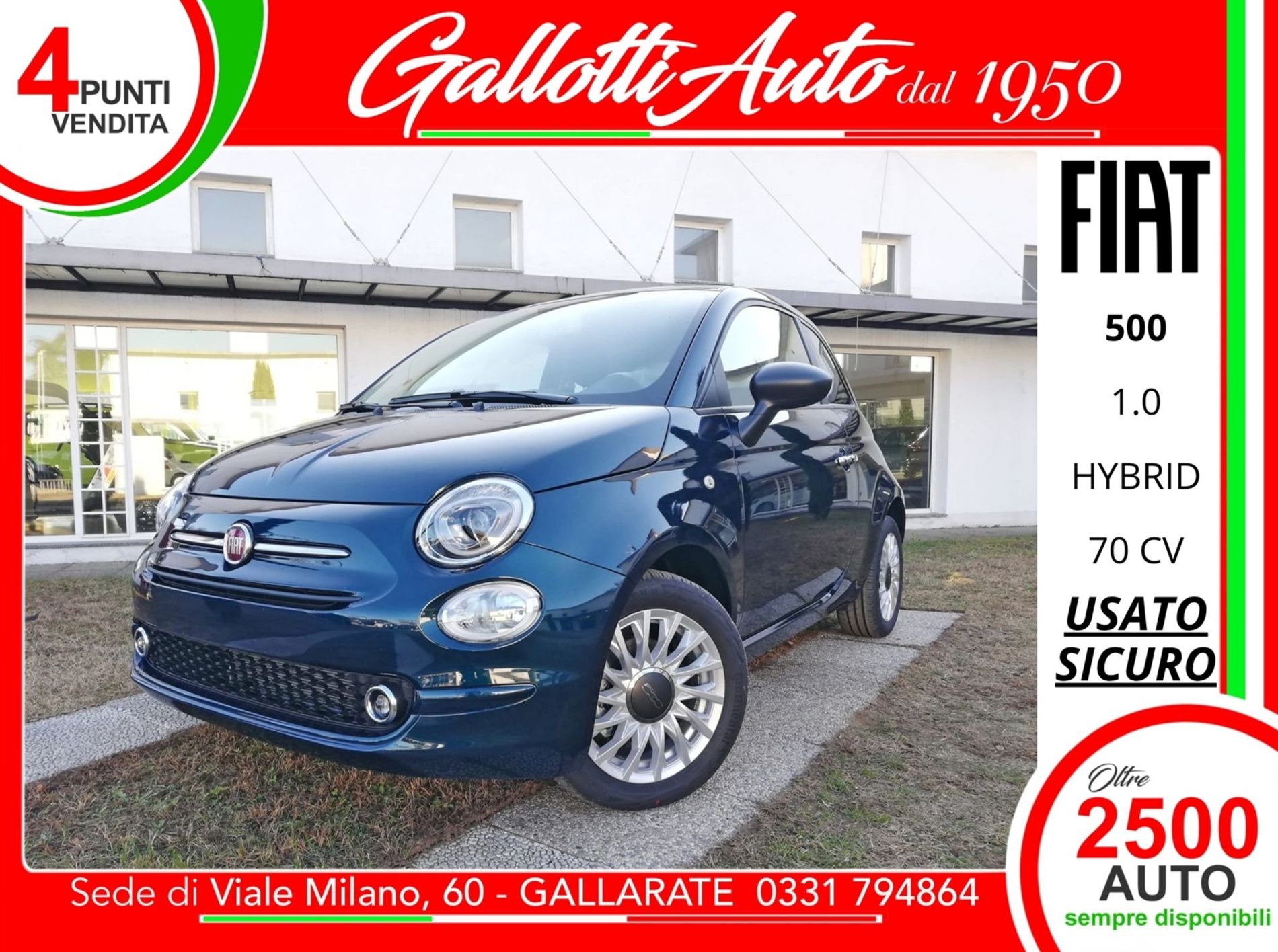  1.0 hybrid 70cv - SENZA VINCOLI DI FINANZIAMENTO - Gallotti Auto
