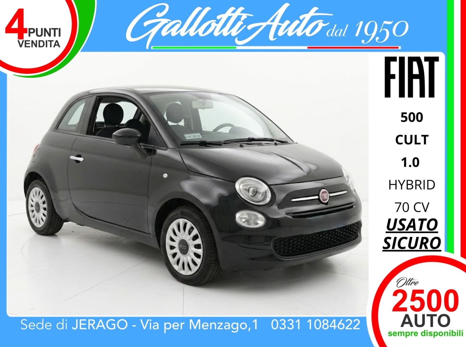 1.0 hybrid 70cv - SENZA VINCOLO DI FINANZIAMENTO - Gallotti Auto