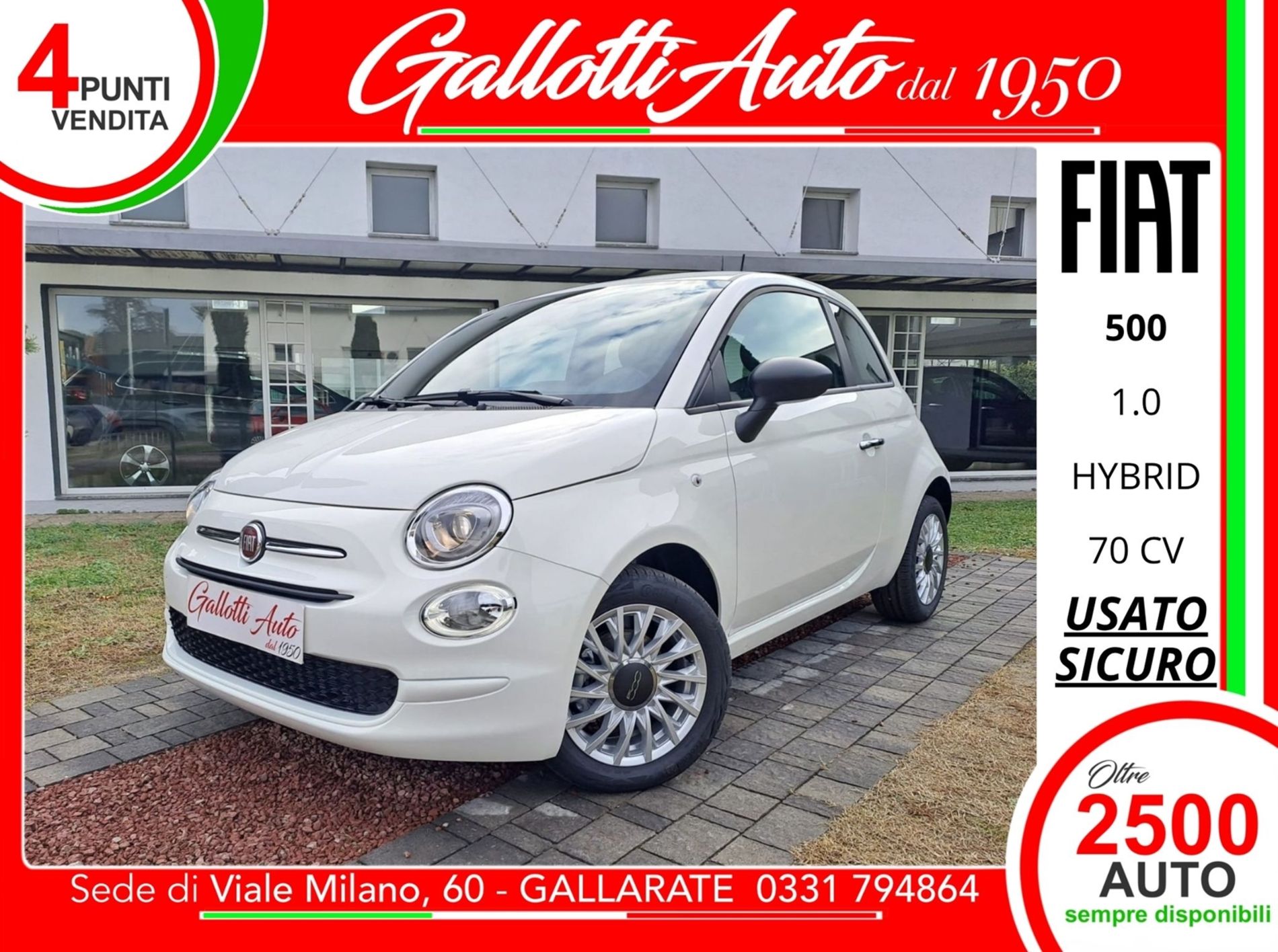 1.0 hybrid 70cv - SENZA VINCOLI DI FINANZIAMENTO - Gallotti Auto