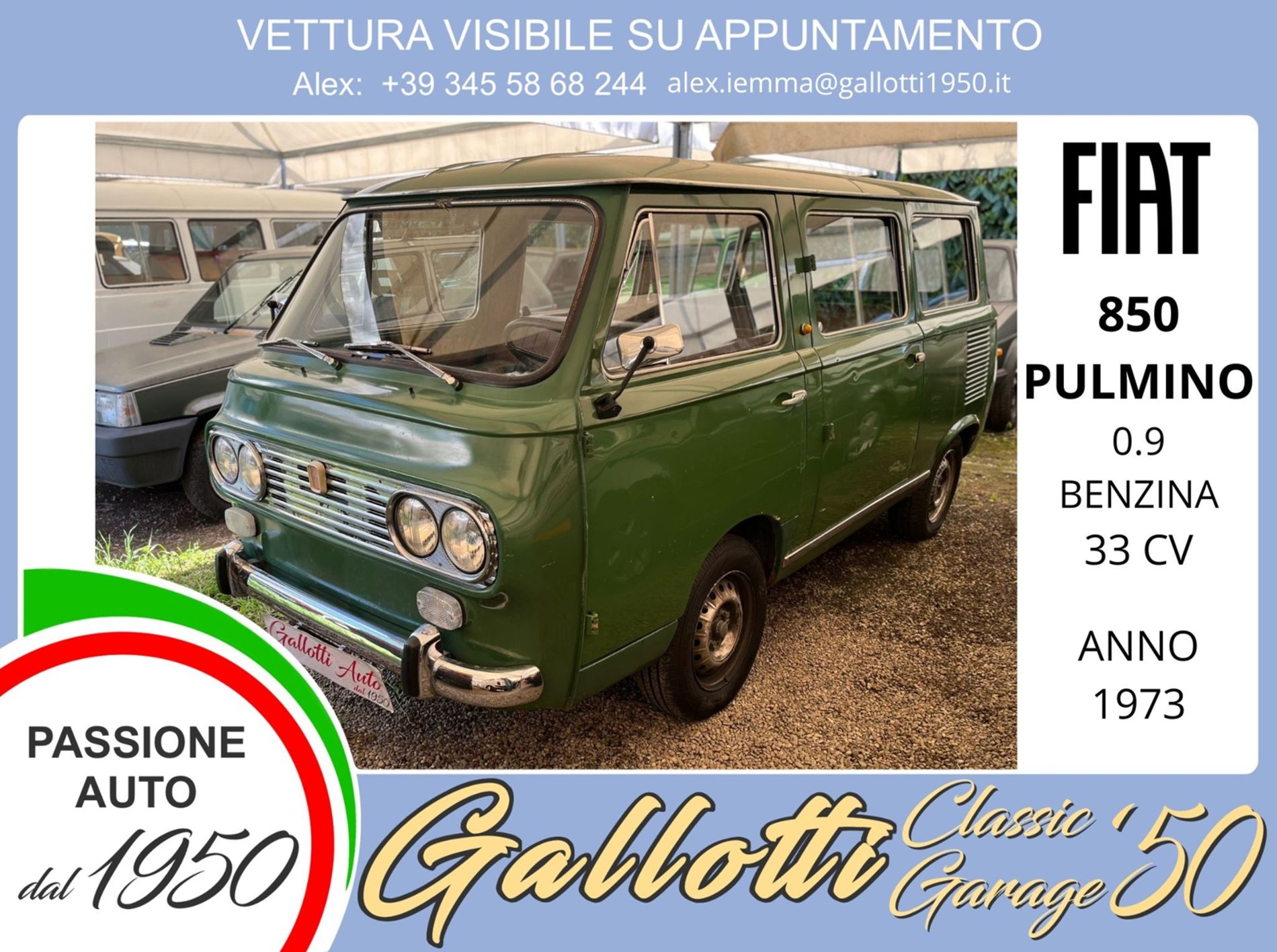 FIAT 850 Pulmino - Da restauro - Gallotti Auto
