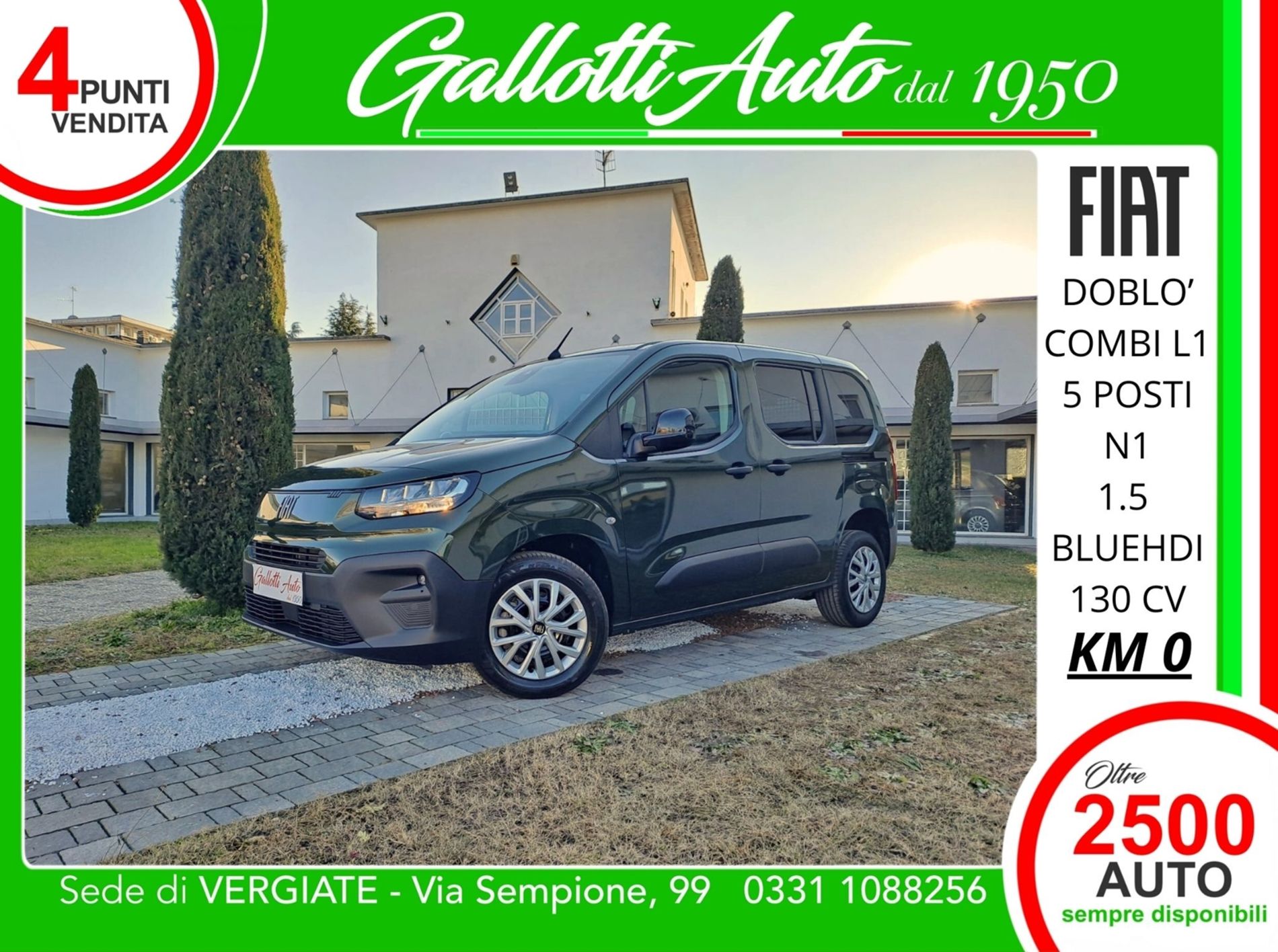 COMBI 5posti N1 L1 1.5 diesel 130CV + IVA - SENZA VINCOLI DI FINANZIAMENTO  - Gallotti Auto