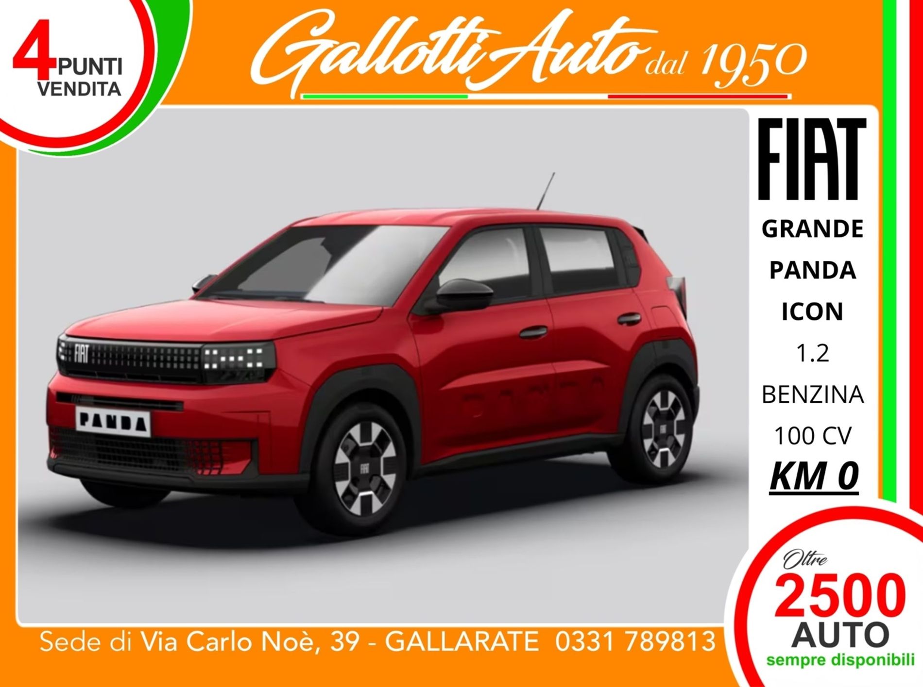  Icon 1.2 benzina 100cv - SENZA VINCOLI DI FINANZIAMENTO - Gallotti Auto