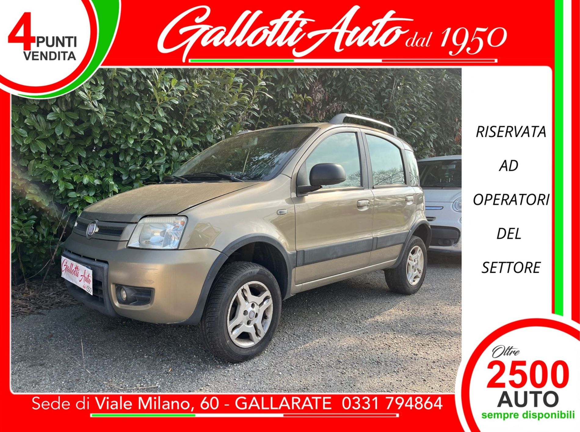 1.3 mjt 16v 4x4 70CV- RISERVATA A COMMERCIANTI D’AUTO - Gallotti Auto