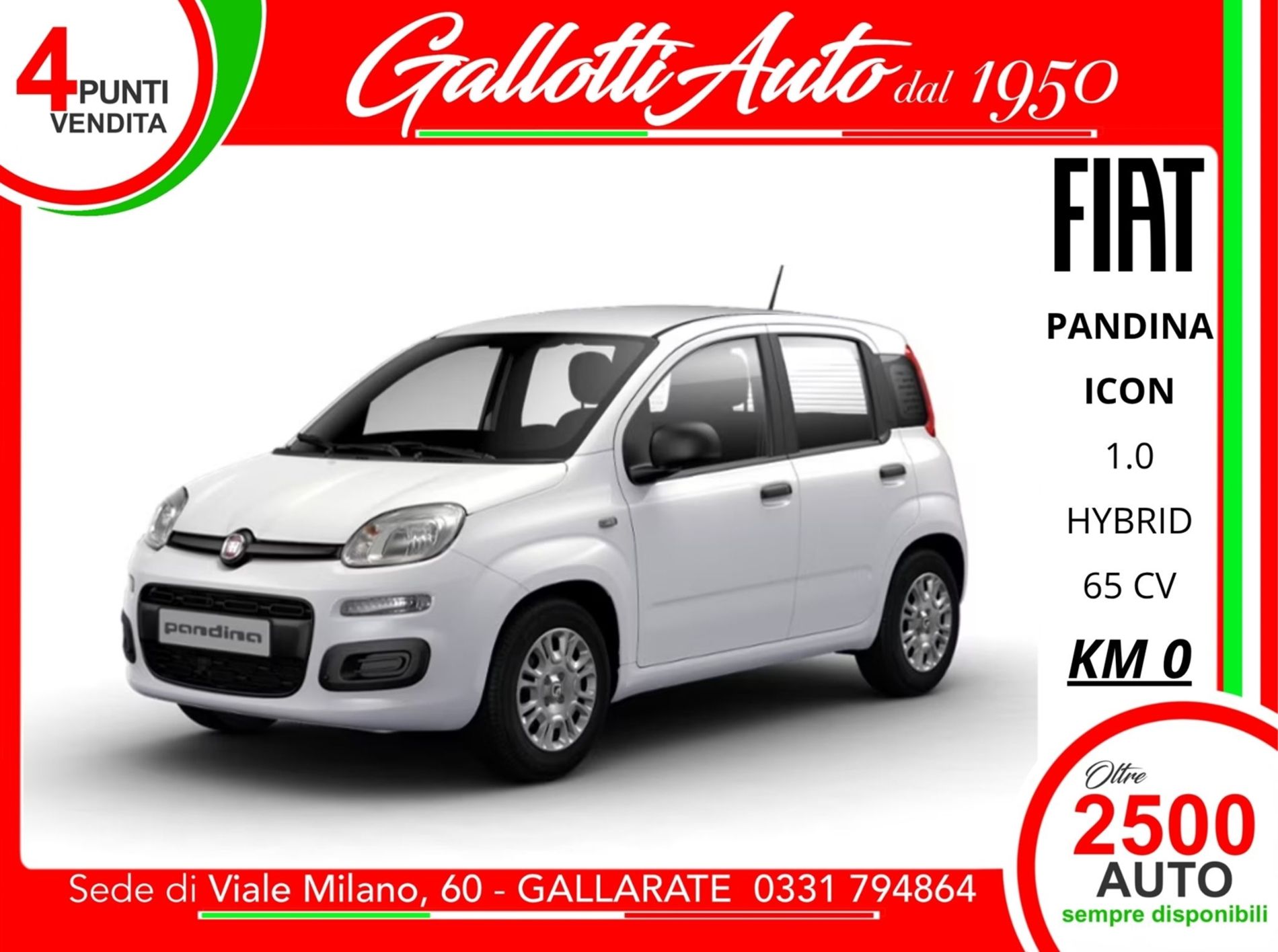 1.0 firefly hybrid Icon s&s 65cv 5p.ti - SENZA VINCOLI DI FINANZIAMENTO - Gallotti Auto