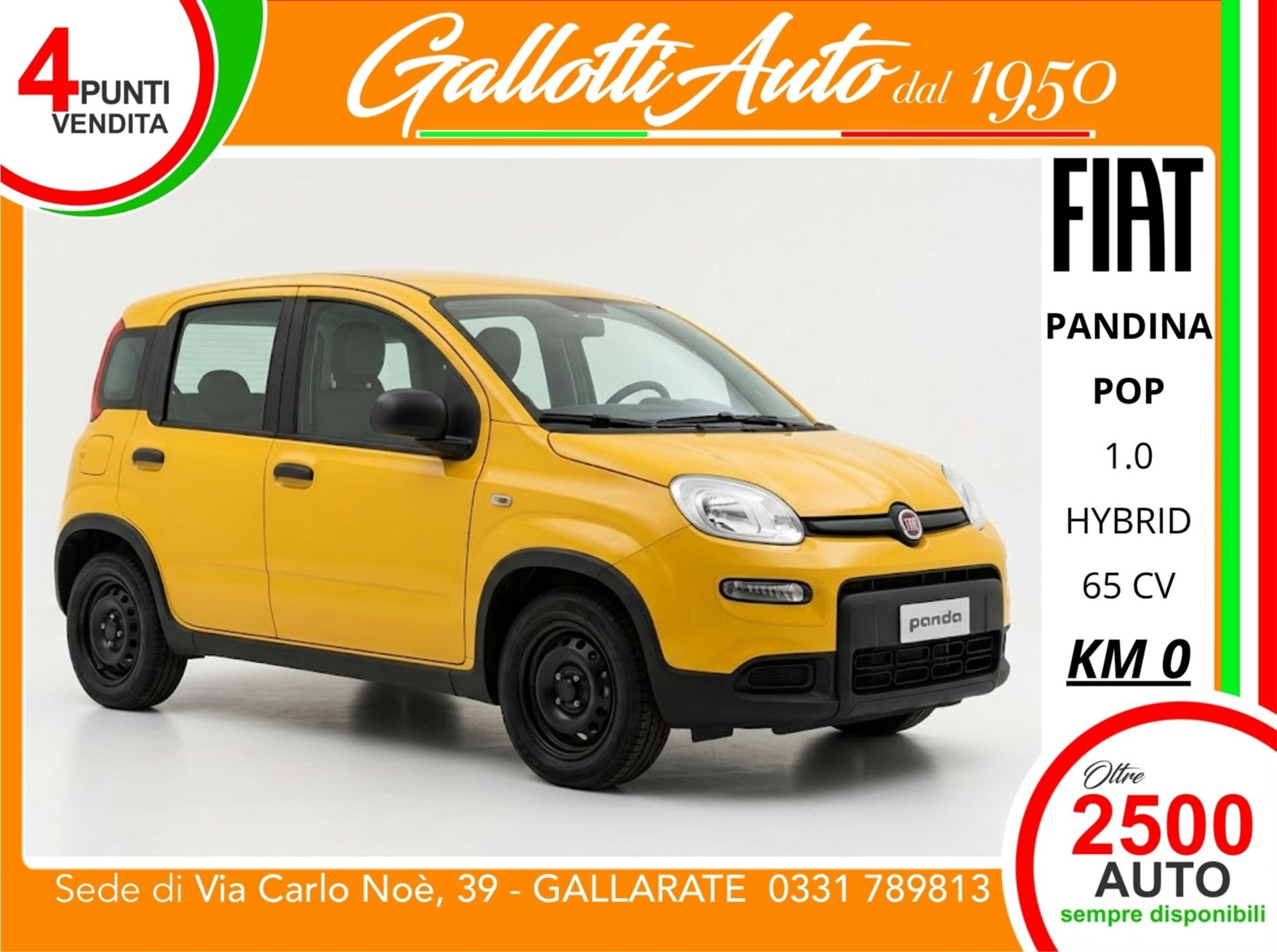  1.0 firefly hybrid Pop s&s 65cv   - Gallotti Auto