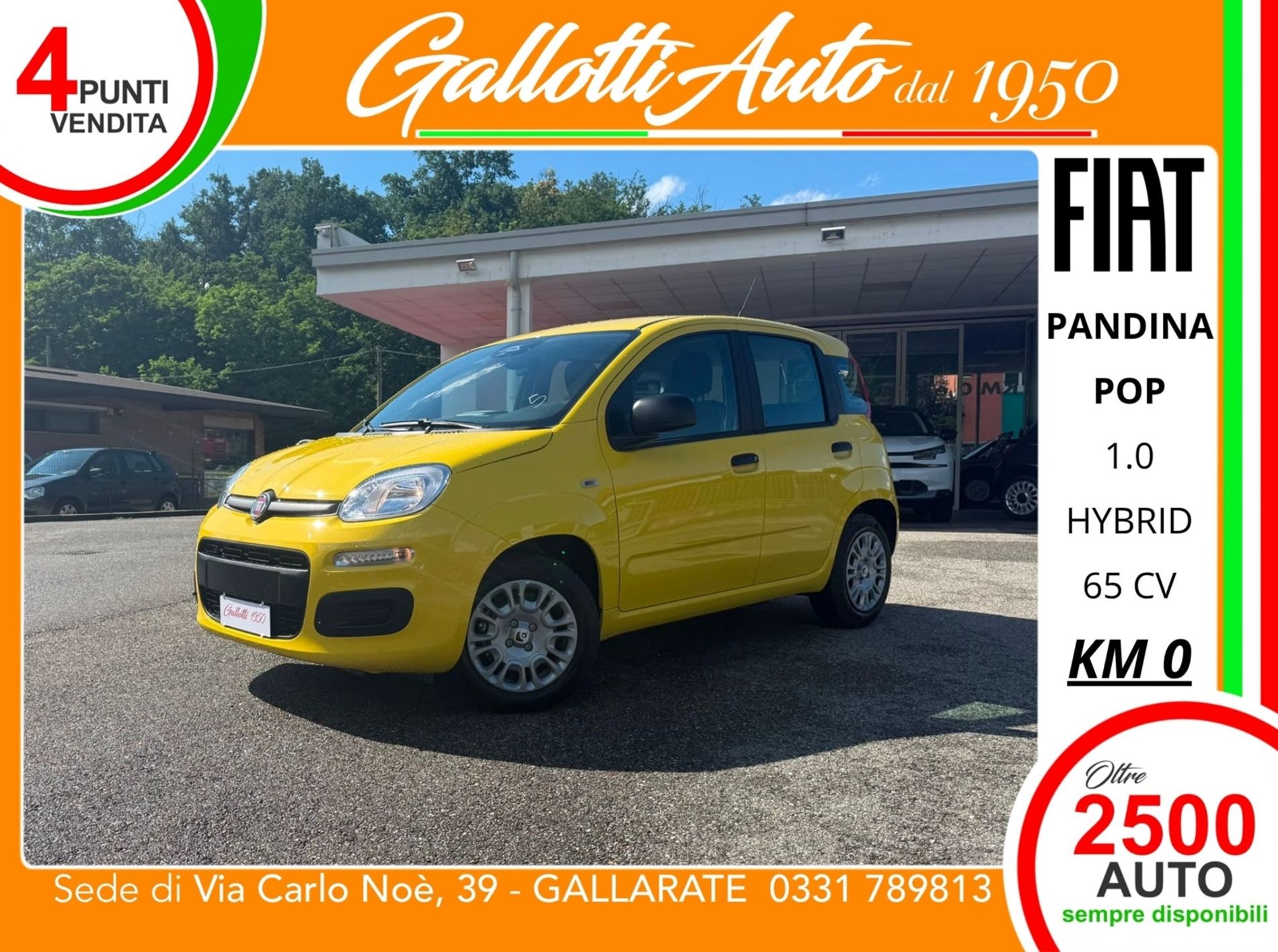  1.0 firefly hybrid Pop s&s 65cv - SENZA VINCOLI DI FINANZIAMENTO  - Gallotti Auto