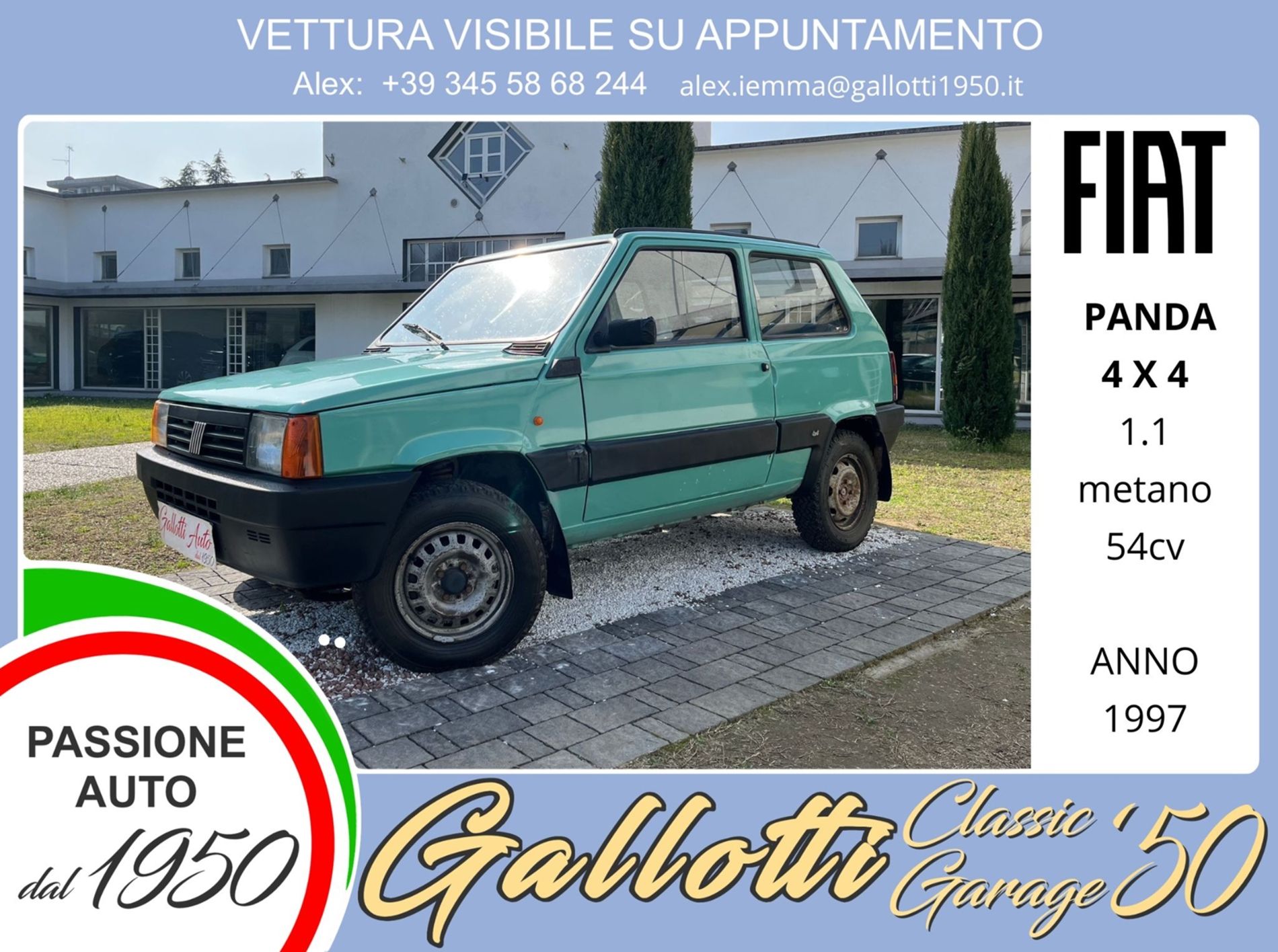 FIAT PANDA 4 X 4 - vettura d'epoca - Gallotti Auto