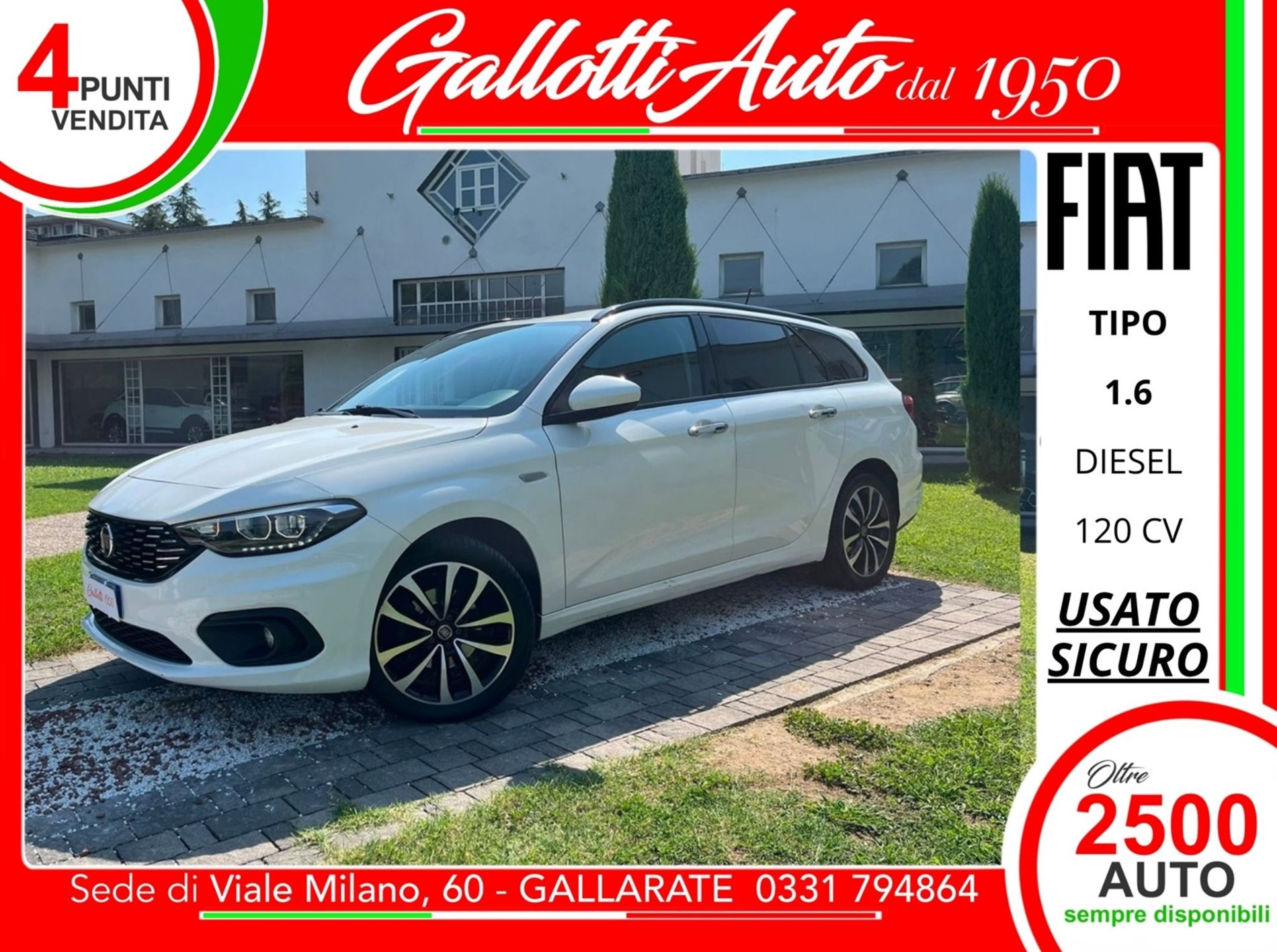 SW 1.6 mjt Business s&s 120cv - SENZA VINCOLI DI FINANZIAMENTO - Gallotti Auto