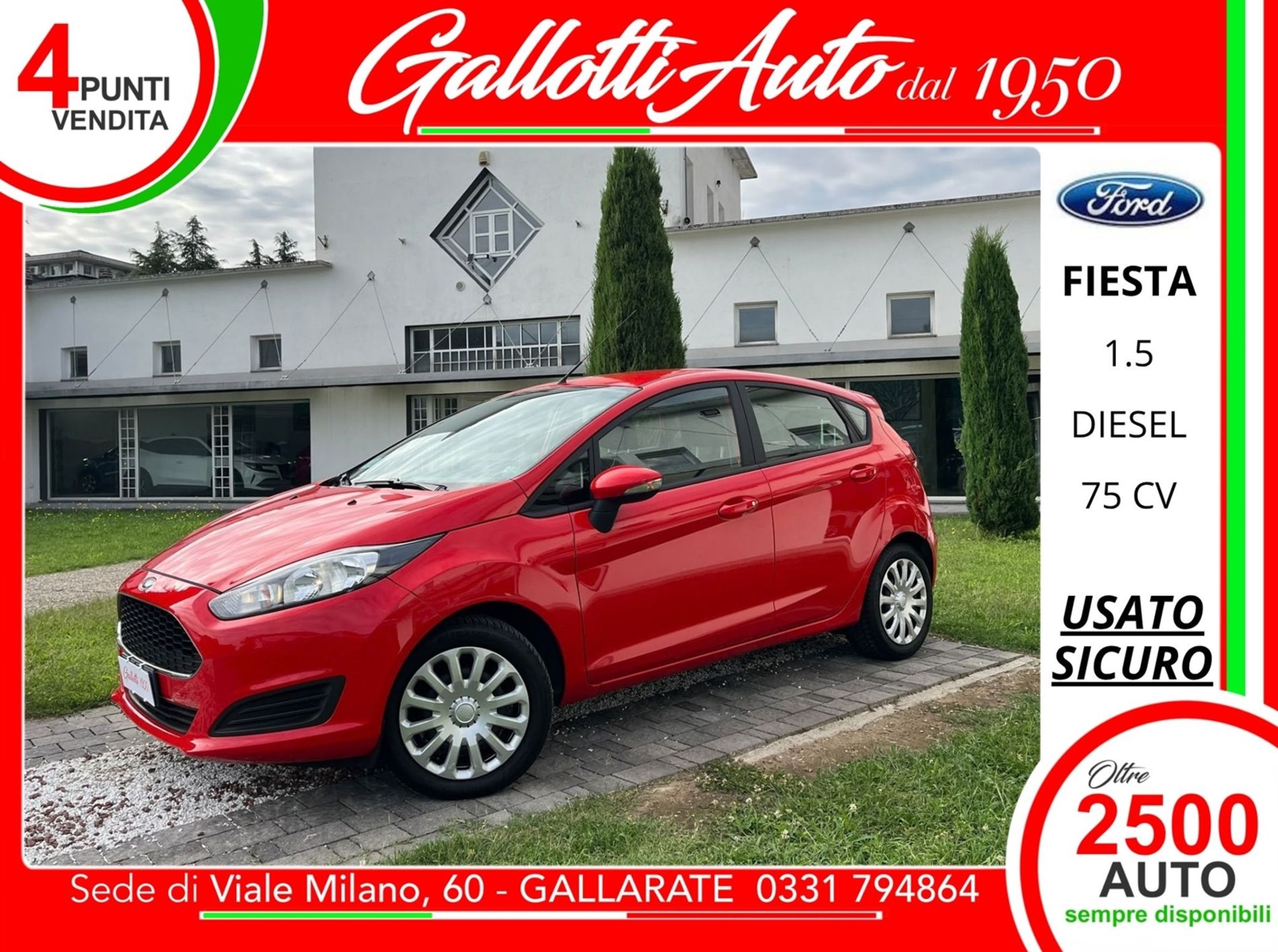 1.5 tdci Plus 75cv 5p E6 - SENZA VINCOLI DI FINANZIAMENTO - Gallotti Auto