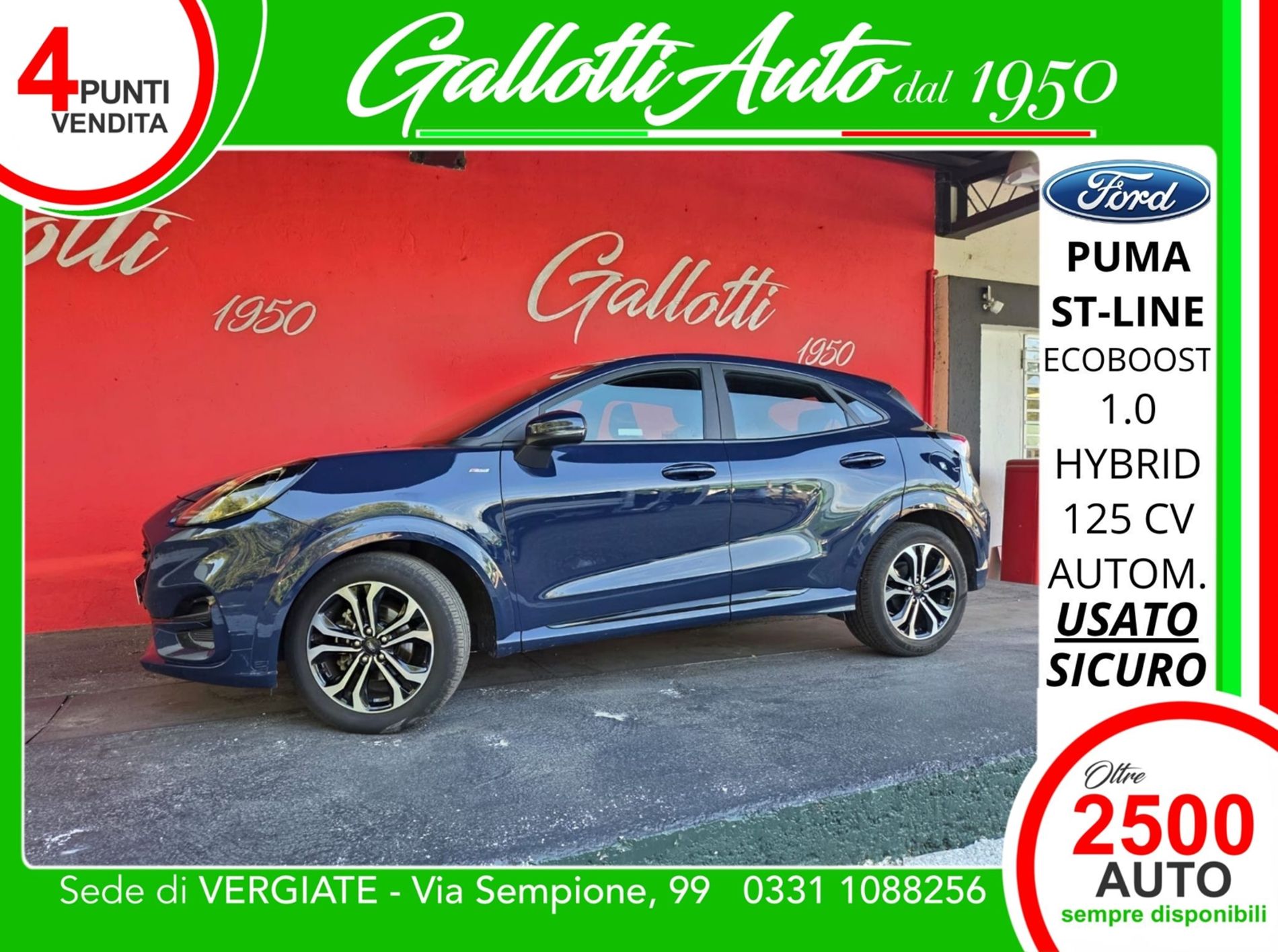 1.0 ecoboost h ST-Line s&s 125cv auto - Gallotti Auto