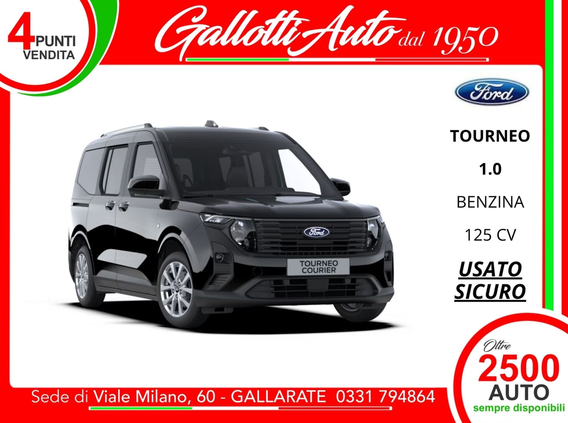 Ford Tourneo Courier II 1.0 ecoboost 125cv Titanium   - Gallotti Auto