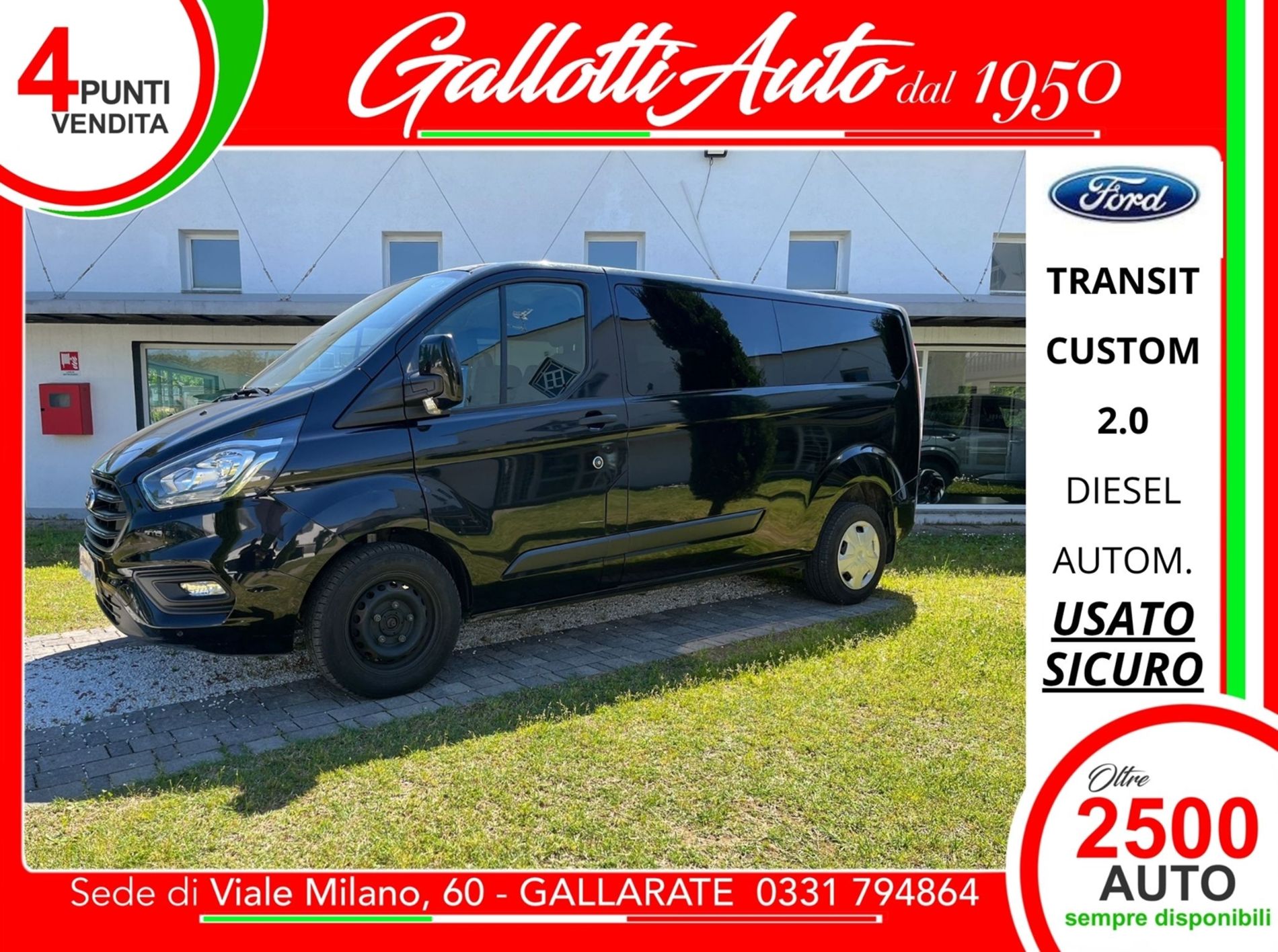 Ford Transit Custom 2.0D 9posti Aut. - Gallotti Auto