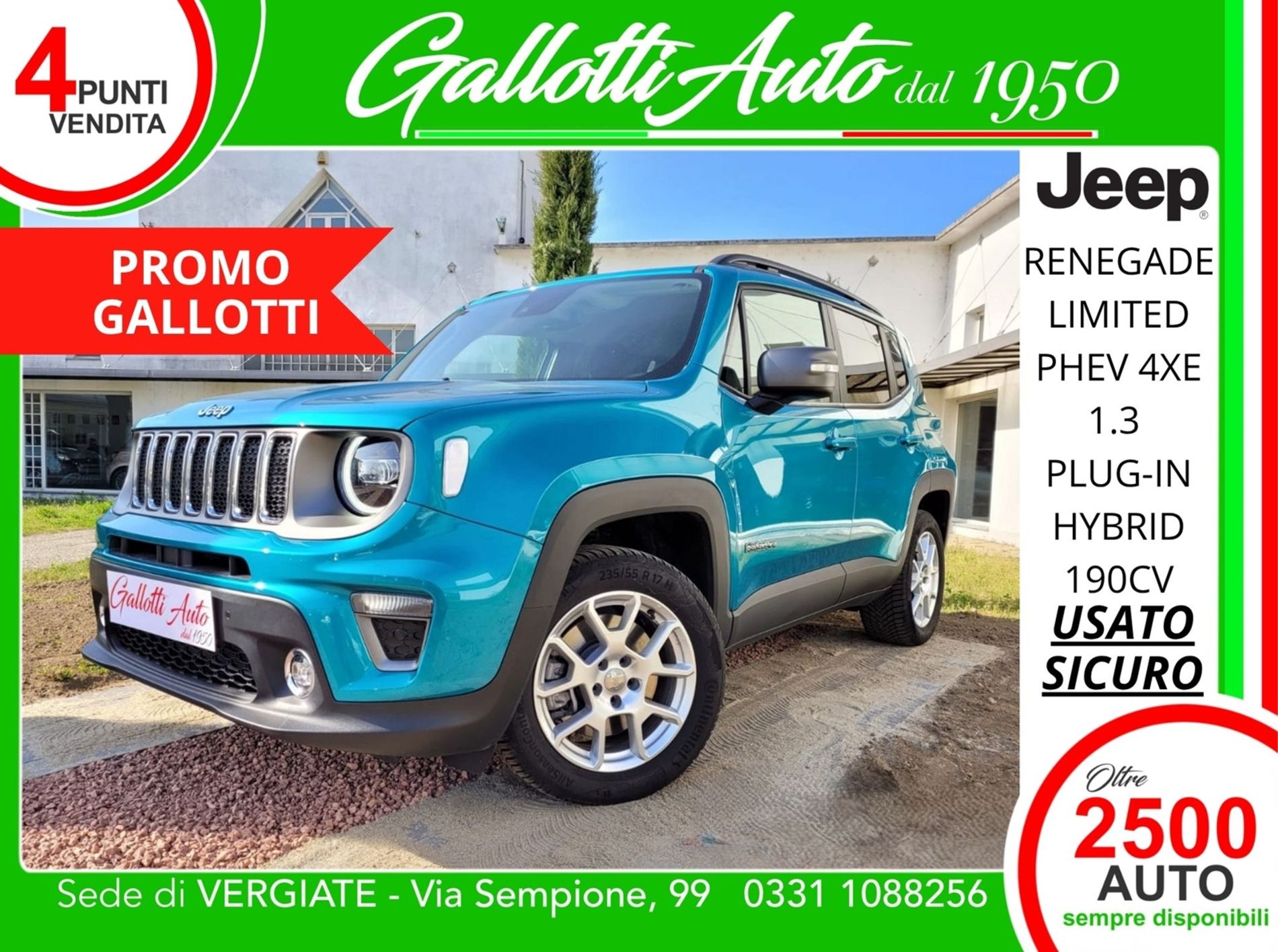 1.3 T4 190CV PHEV 4xe AT6 Limited - PROMO GALLOTTI - Gallotti Auto