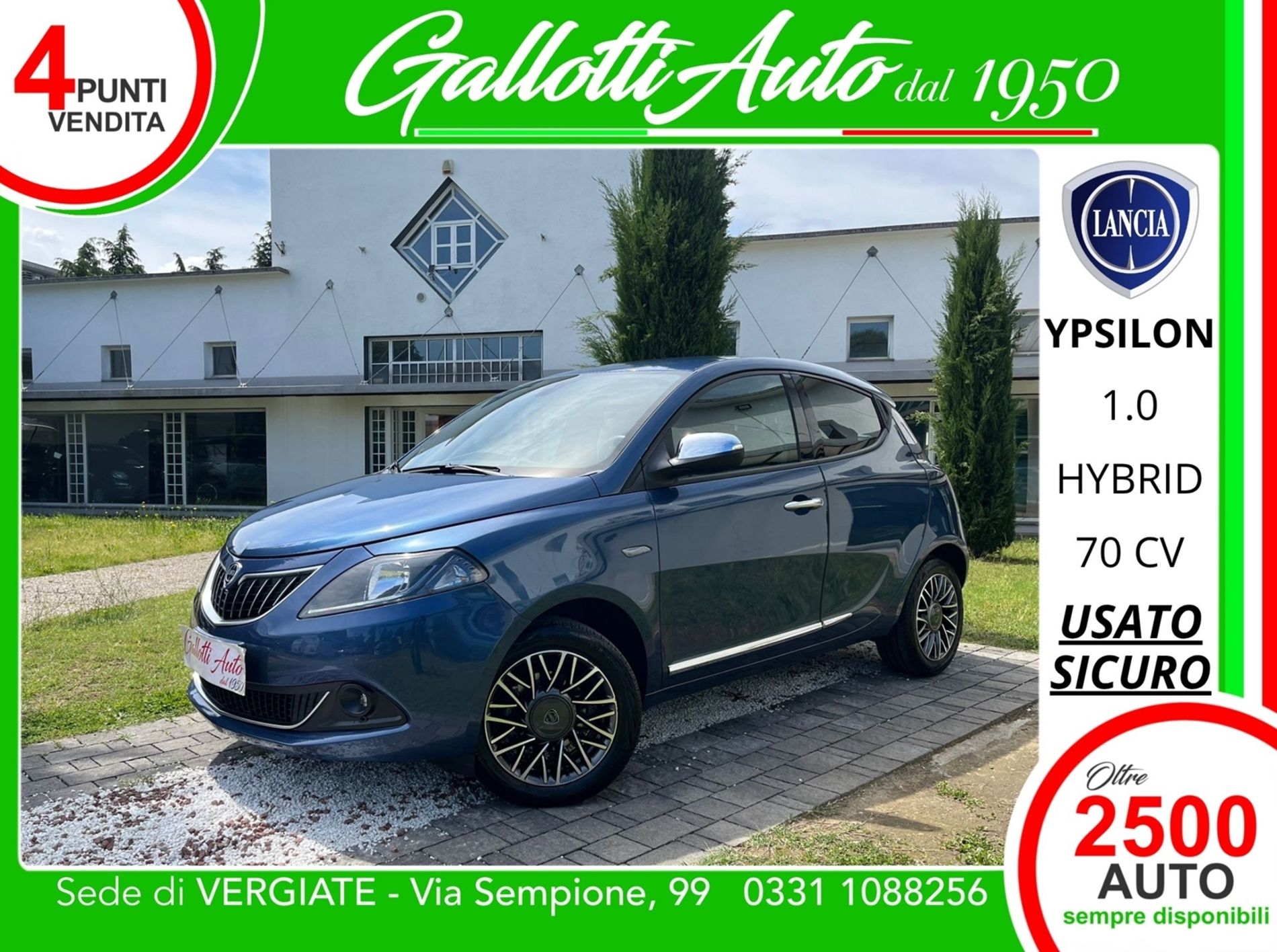 1.0 firefly hybrid Gold s&s 70cv  - SENZA VINCOLI DI FINANZIAMENTO - Gallotti Auto