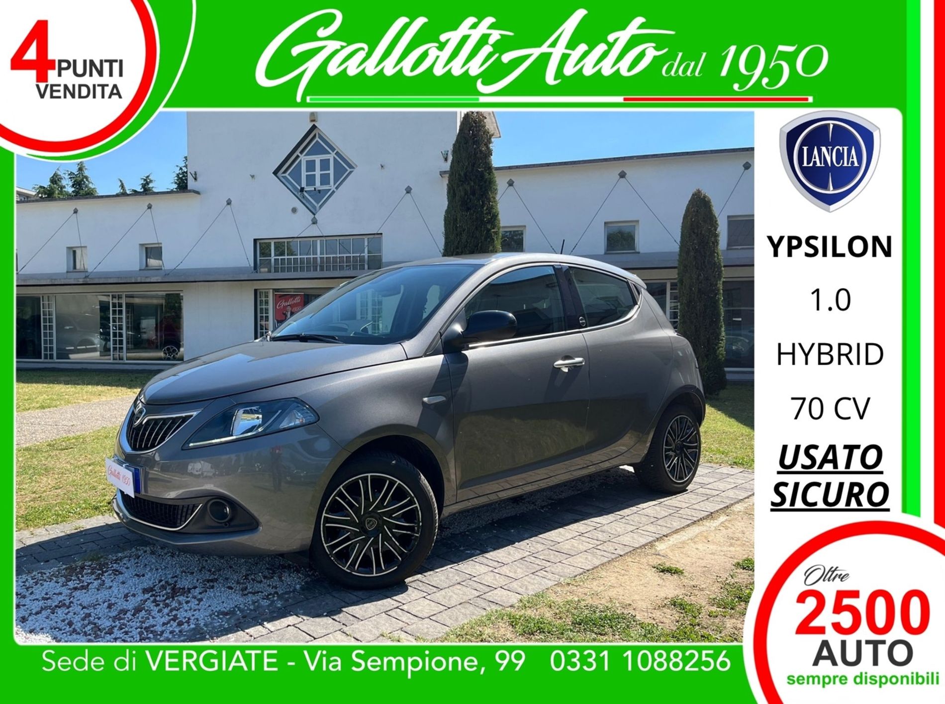 1.0 firefly hybrid Gold s&s 70cv - SENZA VINCOLI DI FINANZIAMENTO - Gallotti Auto
