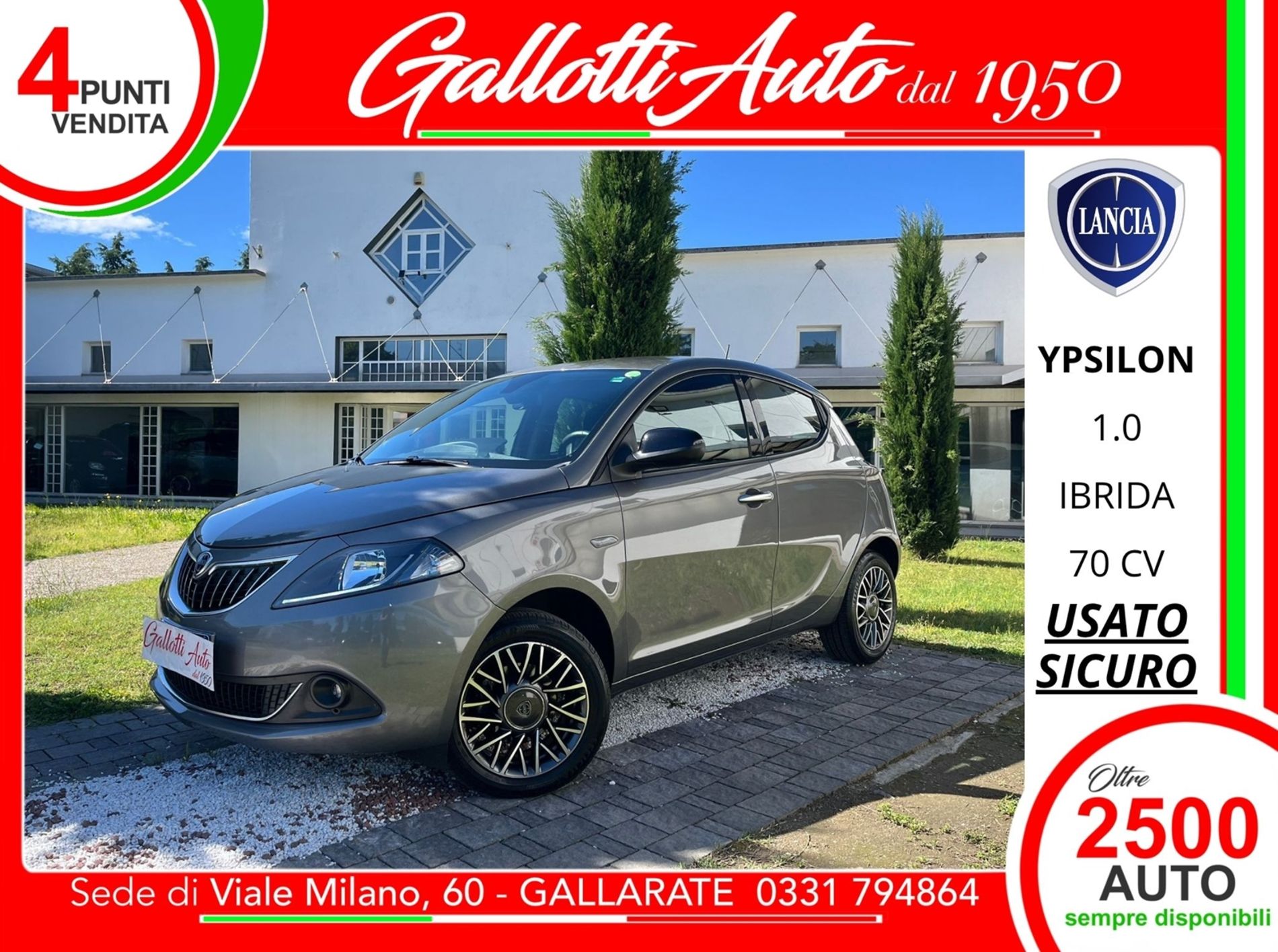  1.0 firefly hybrid Gold s&s 70cv - SENZA VINCOLI DI FINANZIAMENTO - Gallotti Auto