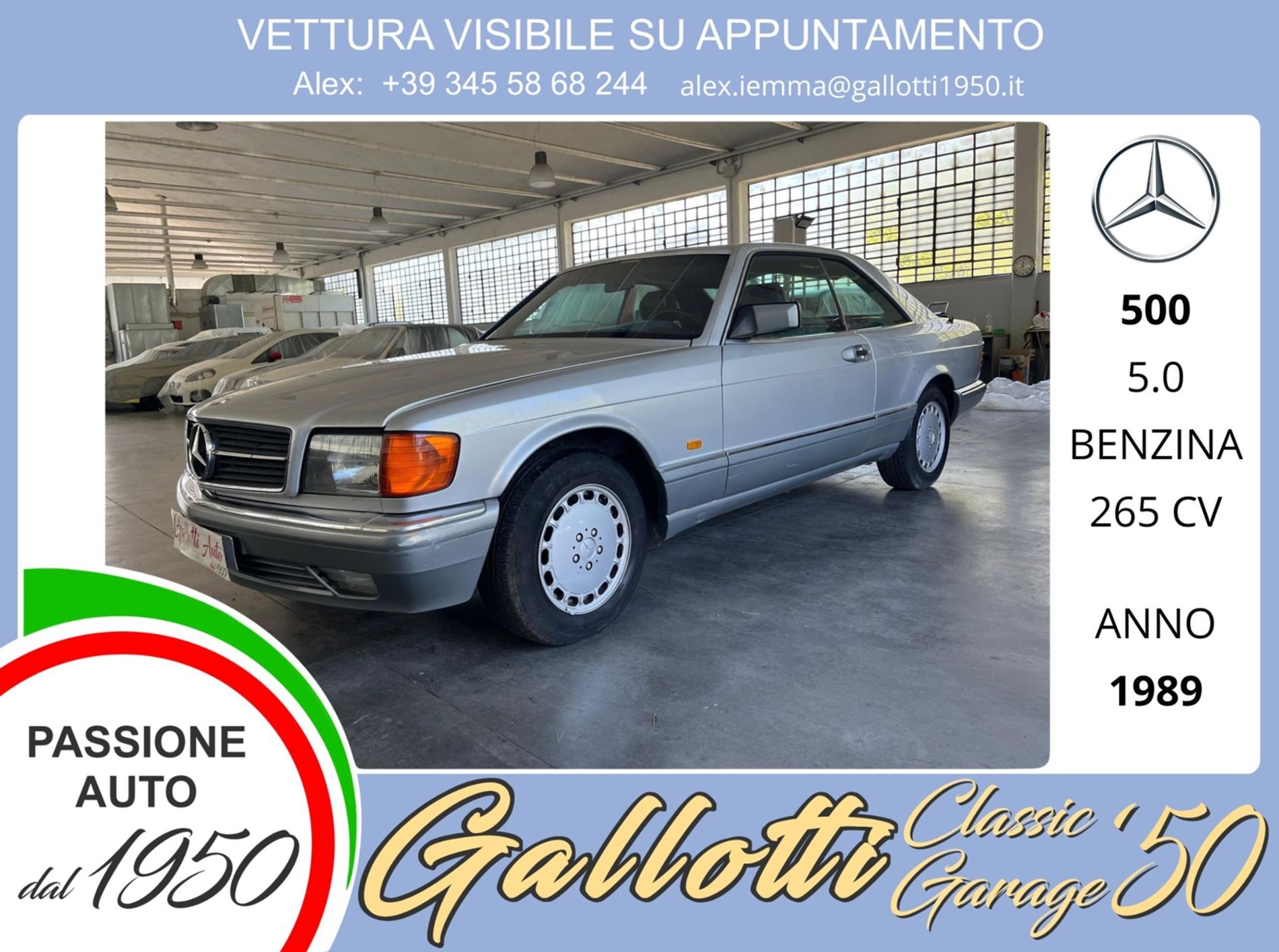 MERCEDES 500SEC COUPE - Gallotti Auto