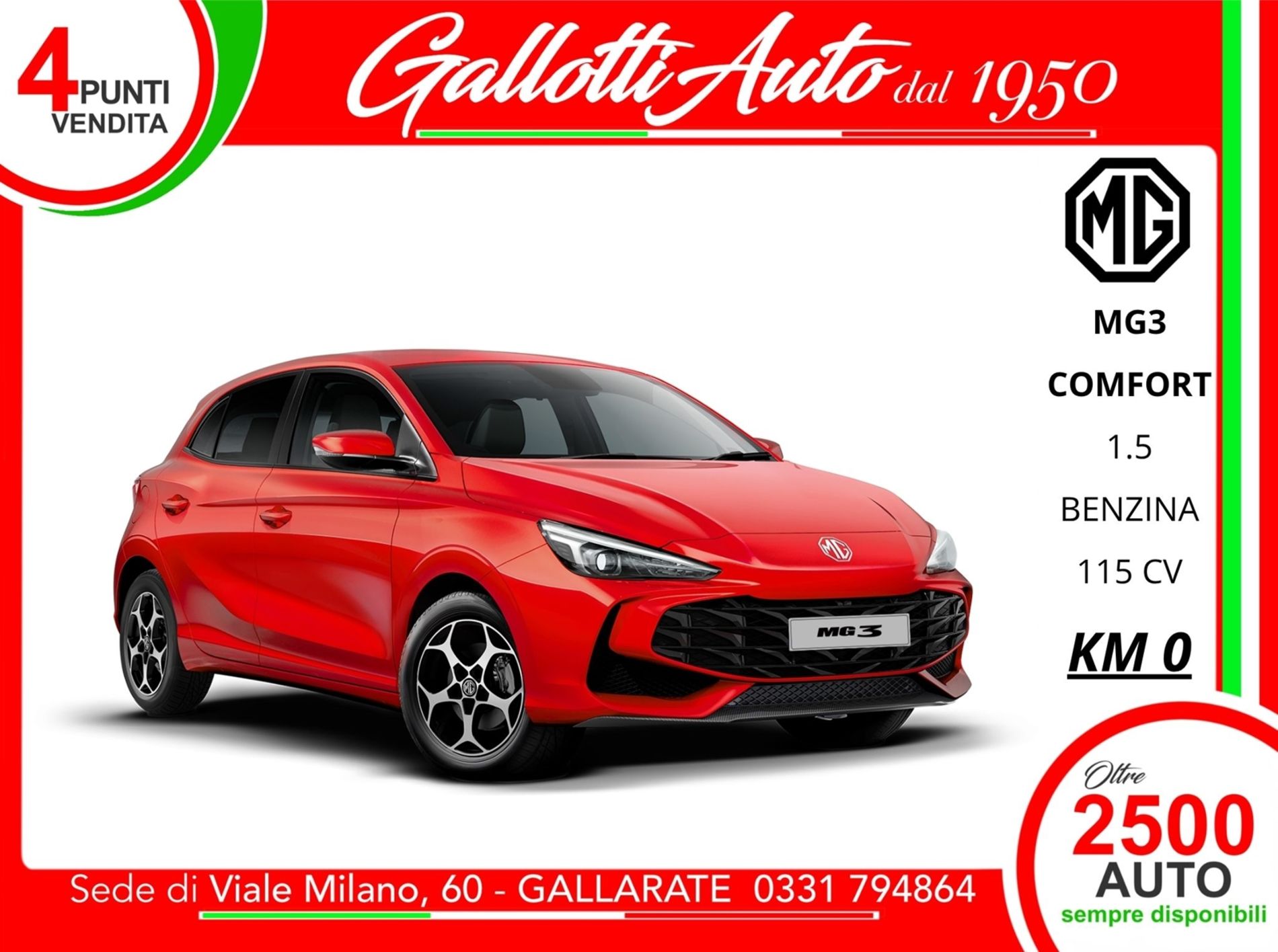 Mg MG3 1.5 Comfort   - Gallotti Auto