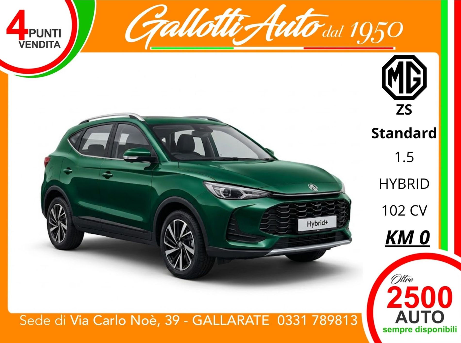 1.5 hybrid Standard auto - SENZA VINCOLI DI FINANZIAMENTO - Gallotti Auto