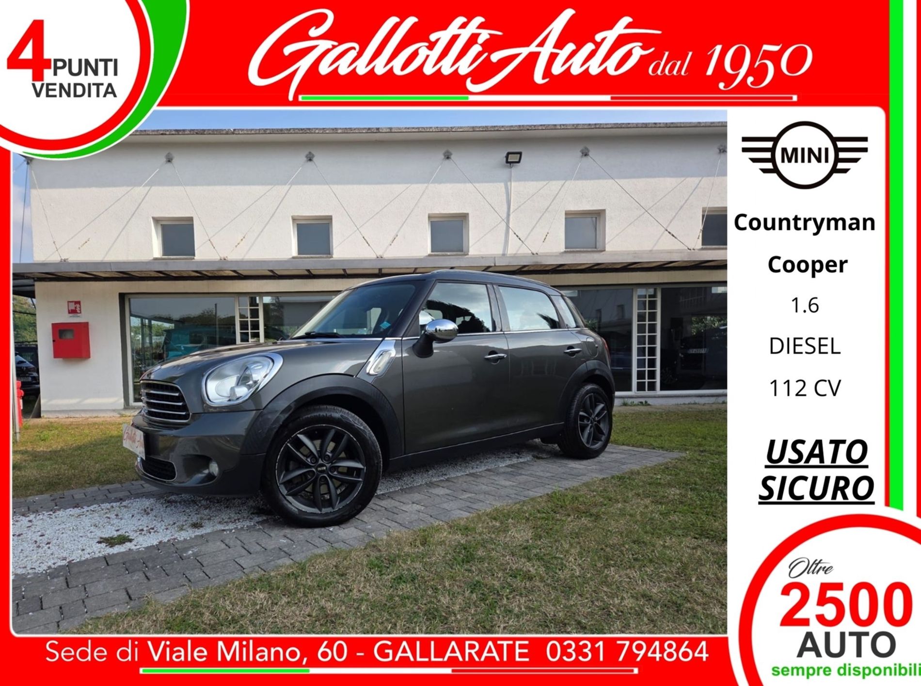Cooper D 1.6 112cv - Gallotti Auto