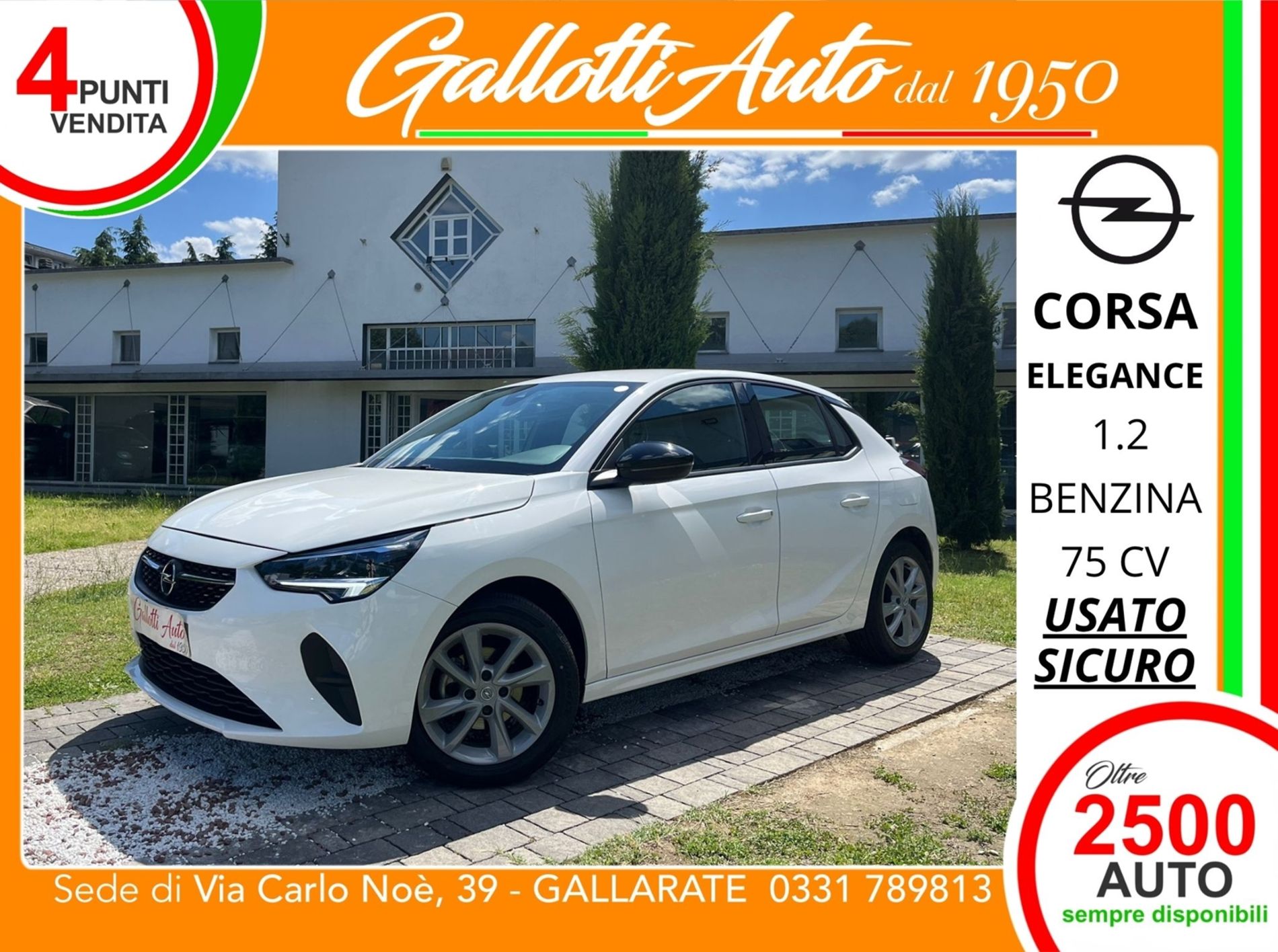 Opel Corsa 1.2 Elegance s&s 75cv mt5 - Gallotti Auto