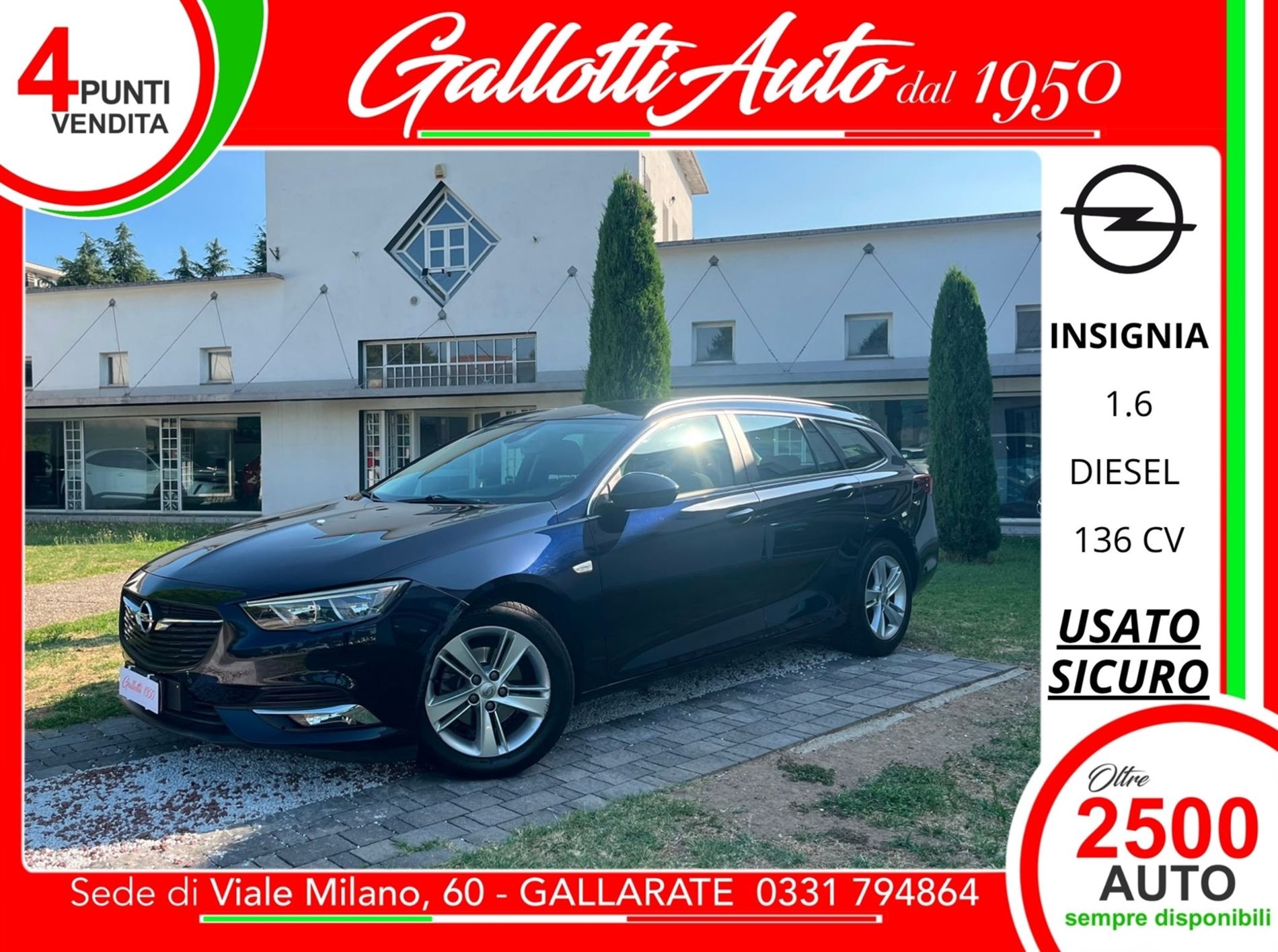  Sports Tourer 1.6 cdti Business s&s 136cv auto my18.5  - SENZA VINCOLI DI FINANZIAMENTO - Gallotti Auto
