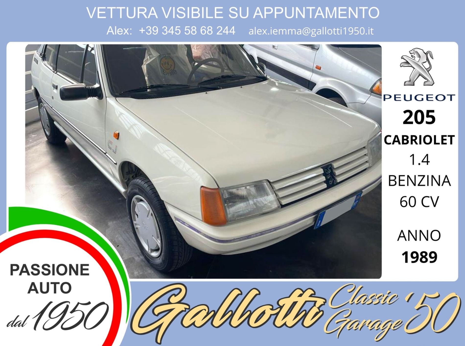CABRIOLET 1.4 benzina 60cv - Gallotti Auto