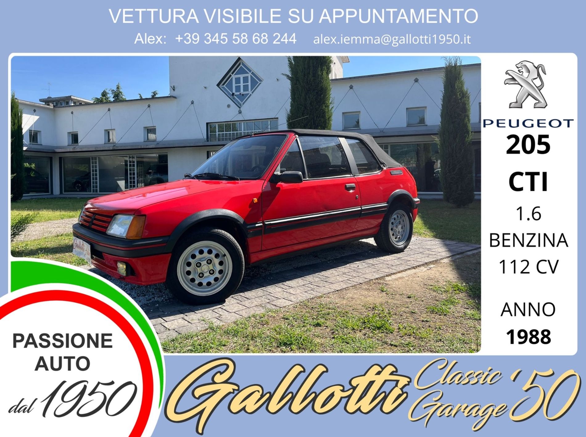 CTI 1.6 benzina 116cv cabrio - Gallotti Auto
