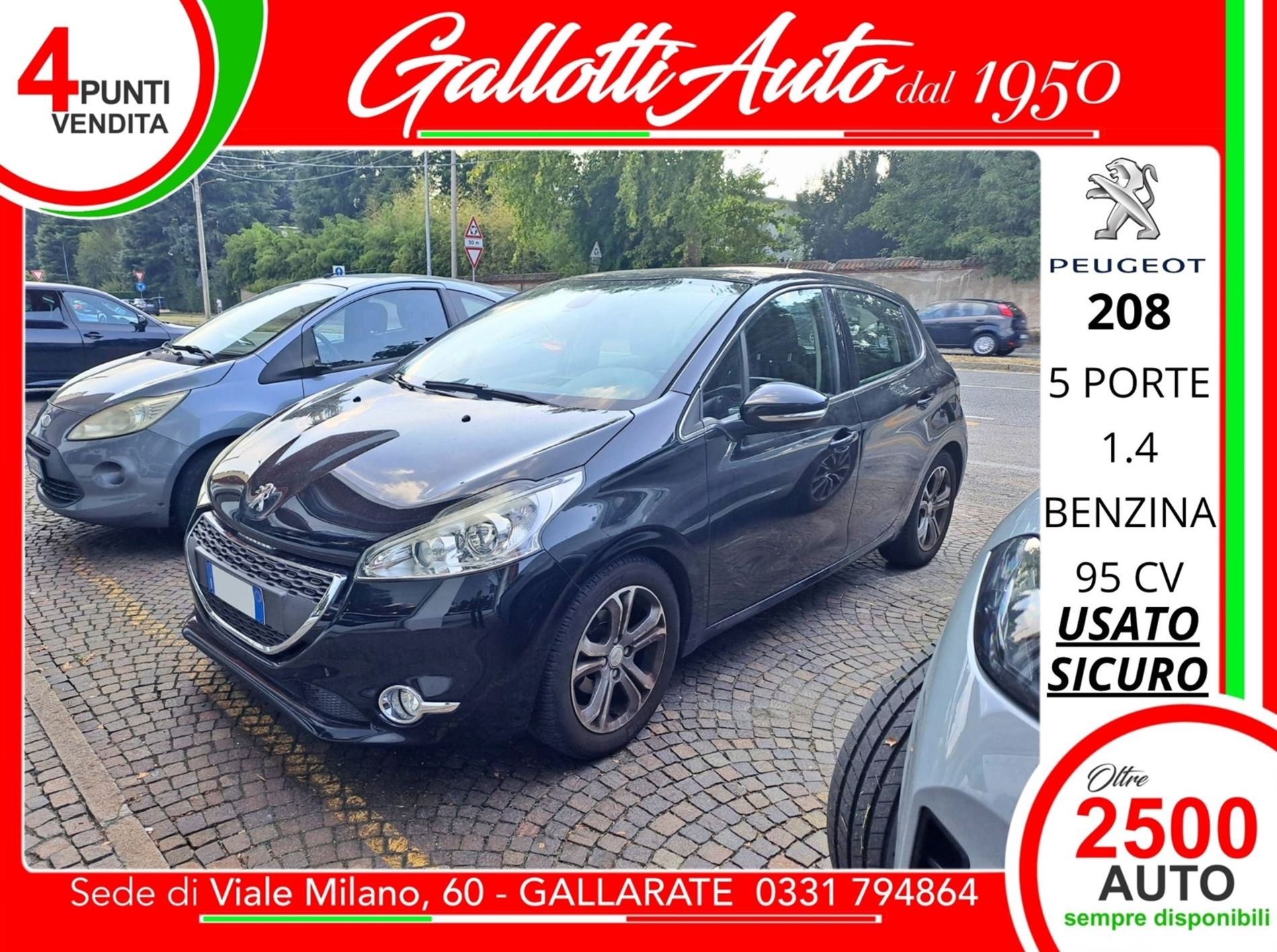 5p 1.4 benzina 95cv - NEOPATENTATI - Gallotti Auto