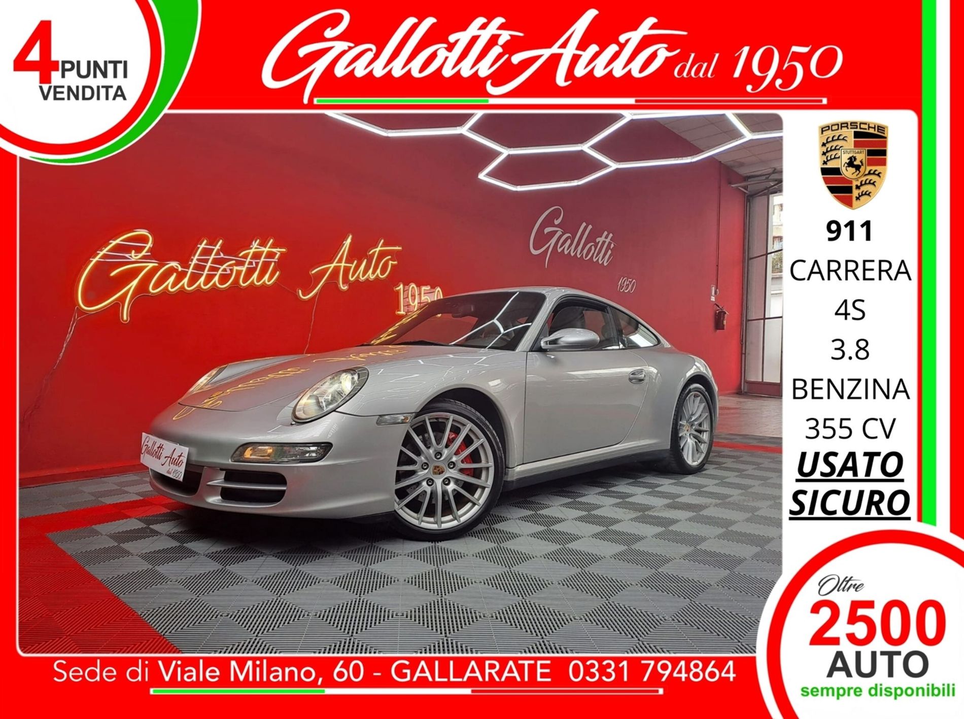 Porsche 911 Carrera 4S-NEW ENGINE - Gallotti Auto