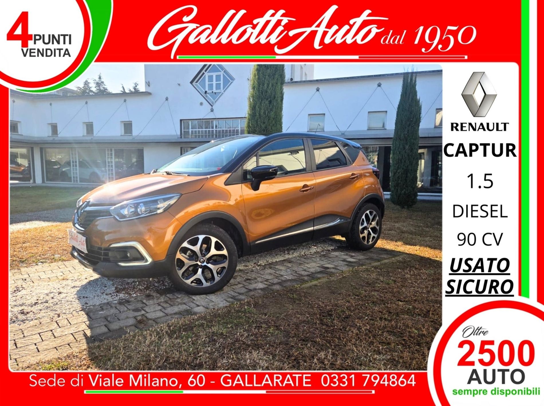 1.5 dci 90cv edc - NEOPATENTATI - Gallotti Auto