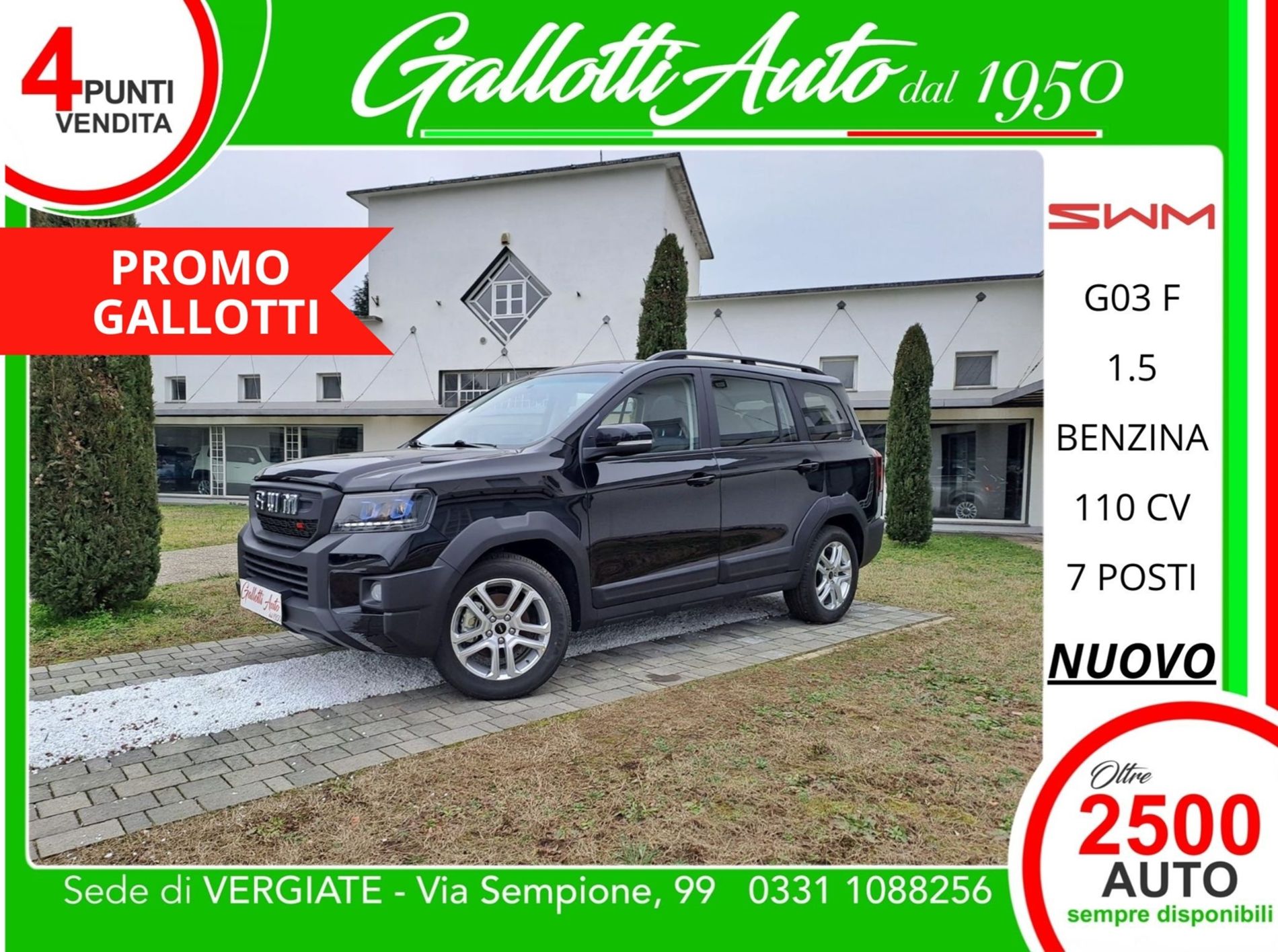 7 POSTI - 5 ANNI DI GARANZIA - PROMO - Gallotti Auto