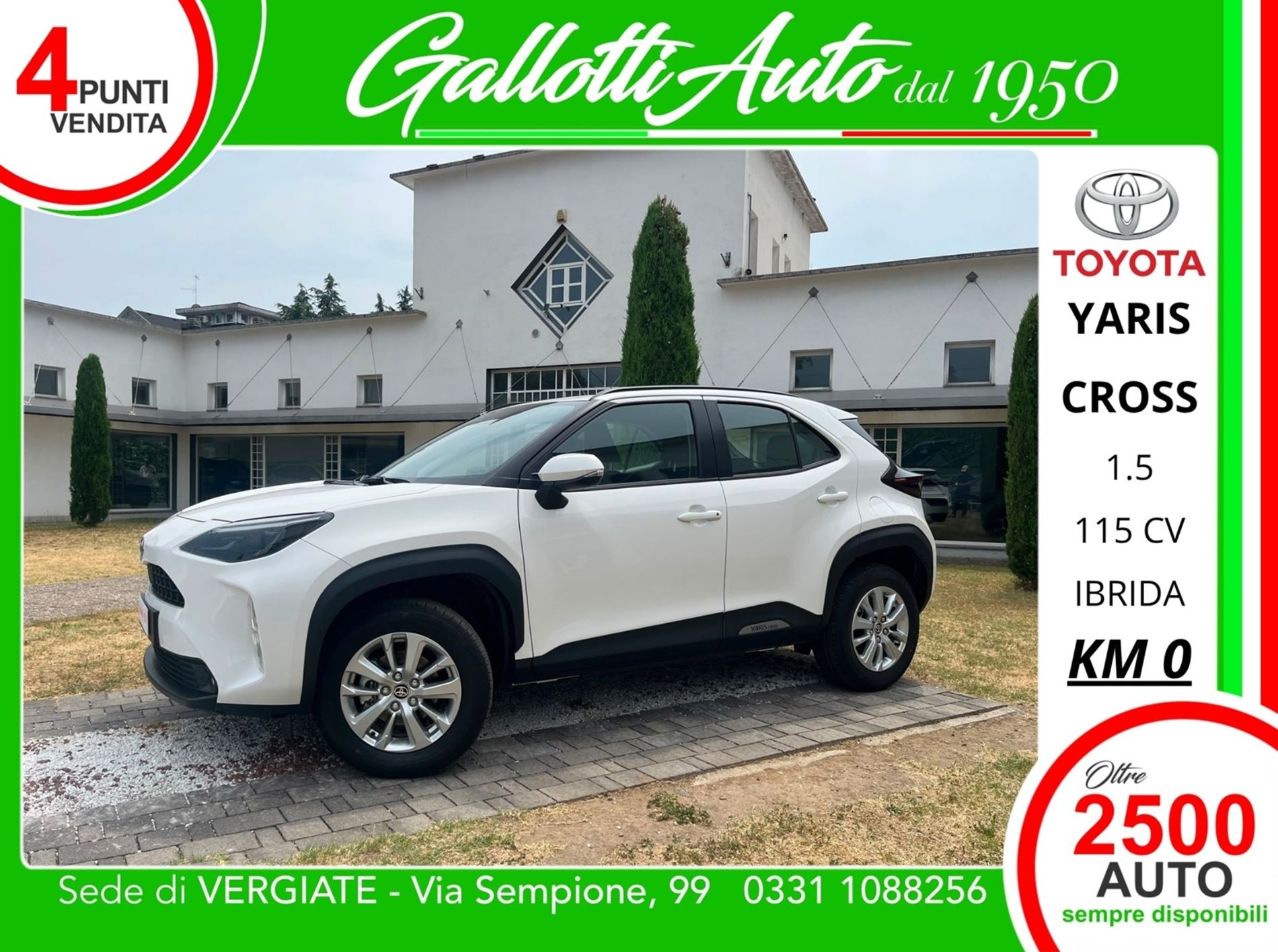 Toyota Yaris Cross 1.5h Active fwd 116cv e-cvt   - Gallotti Auto