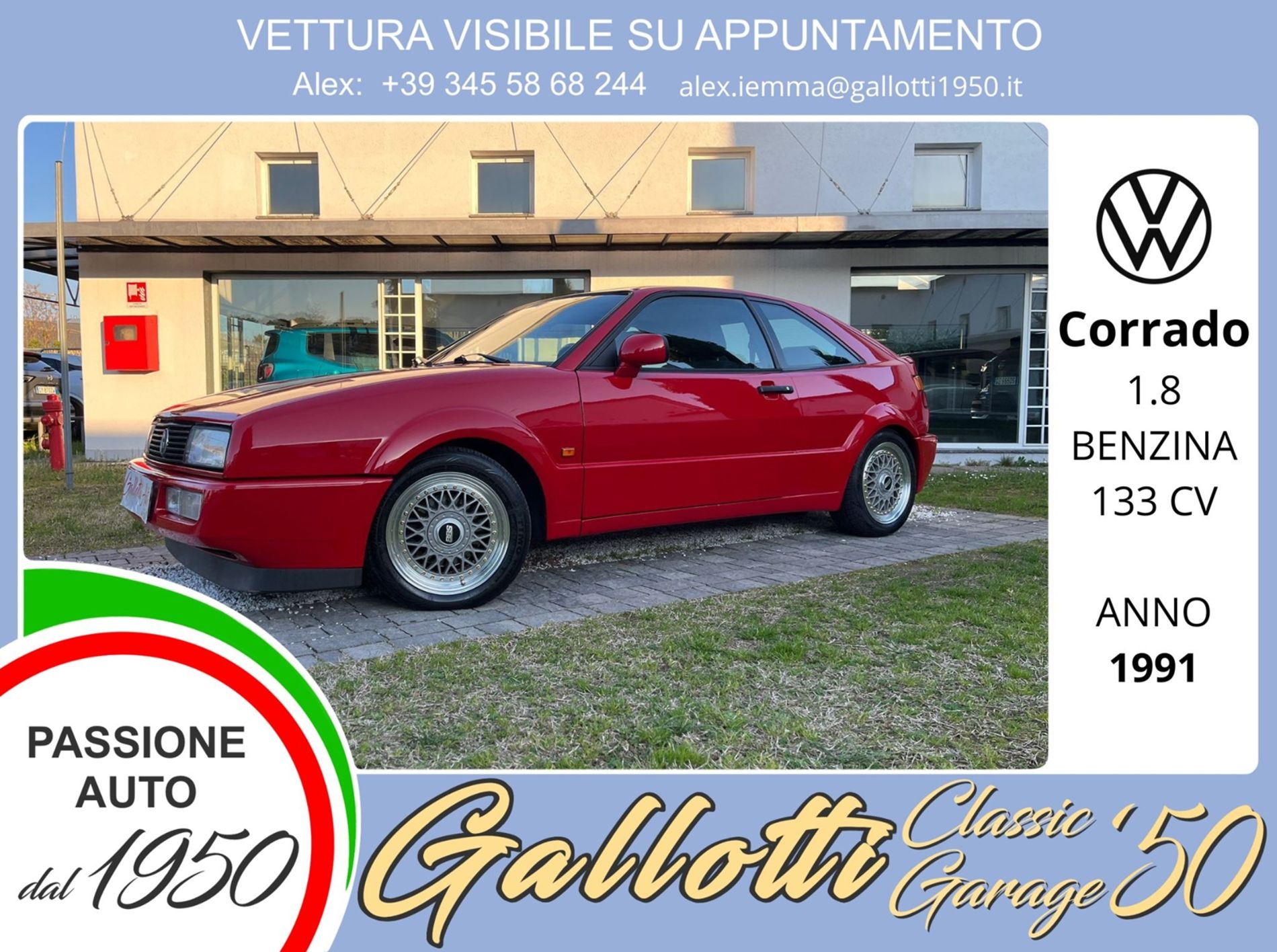 VOLKSWAGEN CORRADO  - Gallotti Auto