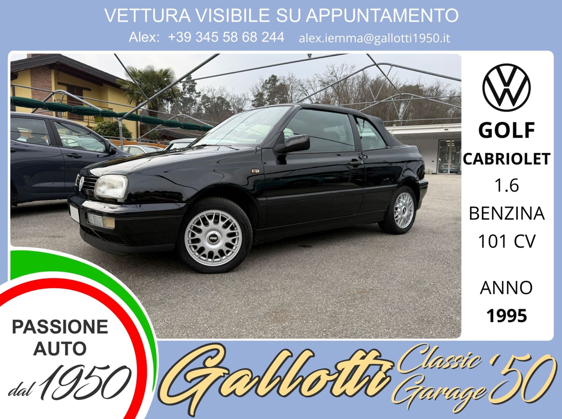 Cabriolet 1.6 benzina 101cv - Gallotti Auto