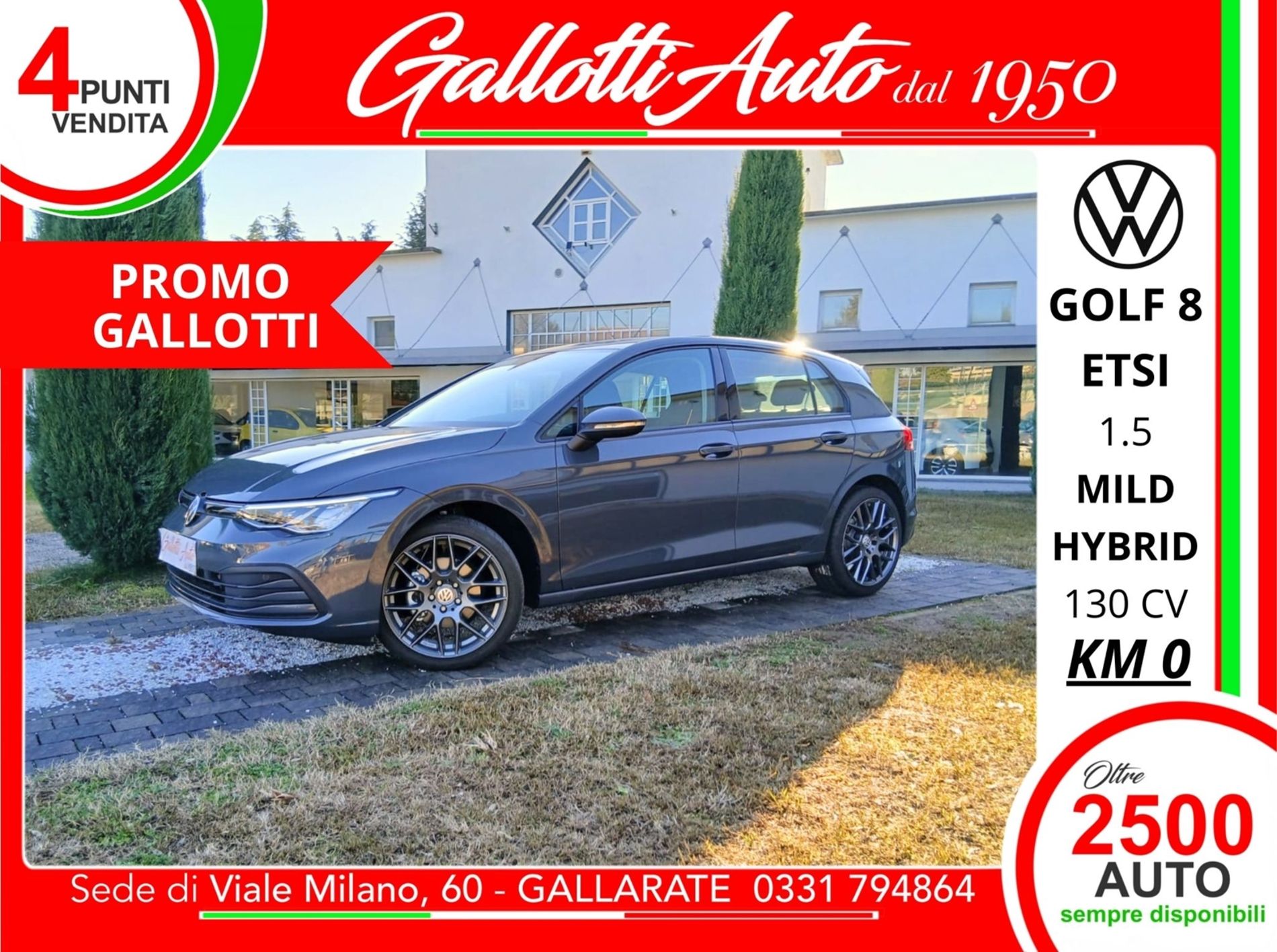 Volkswagen Golf 8 1.5 ETSI 130cv DSG - PROMO GALLOTTI - Gallotti Auto