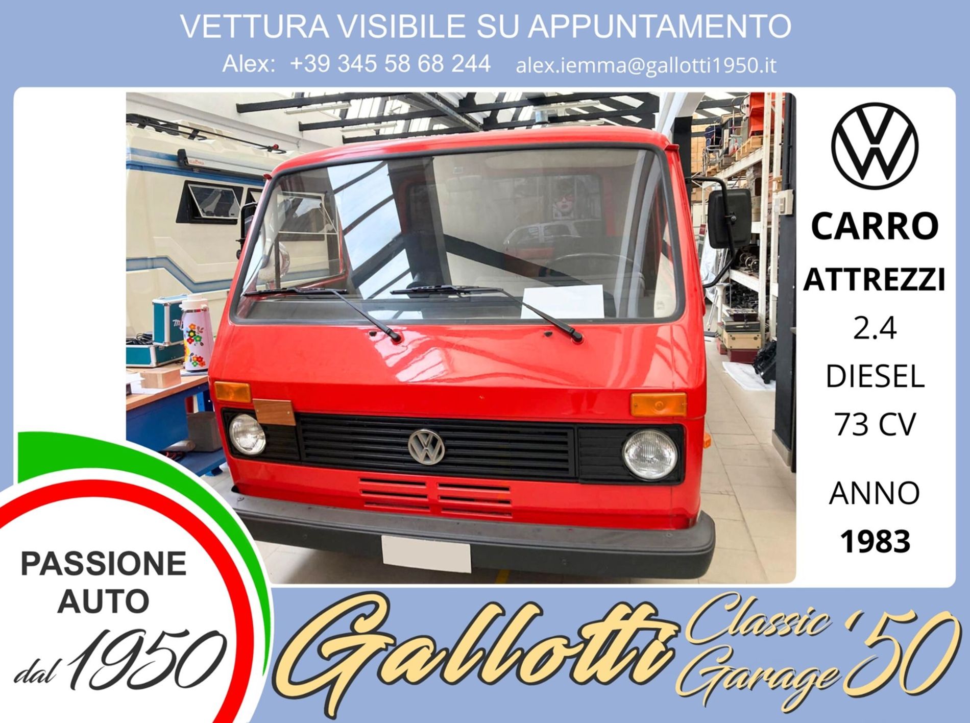 CARRO ATTREZZI 2.4 diesel 73CV - Gallotti Auto