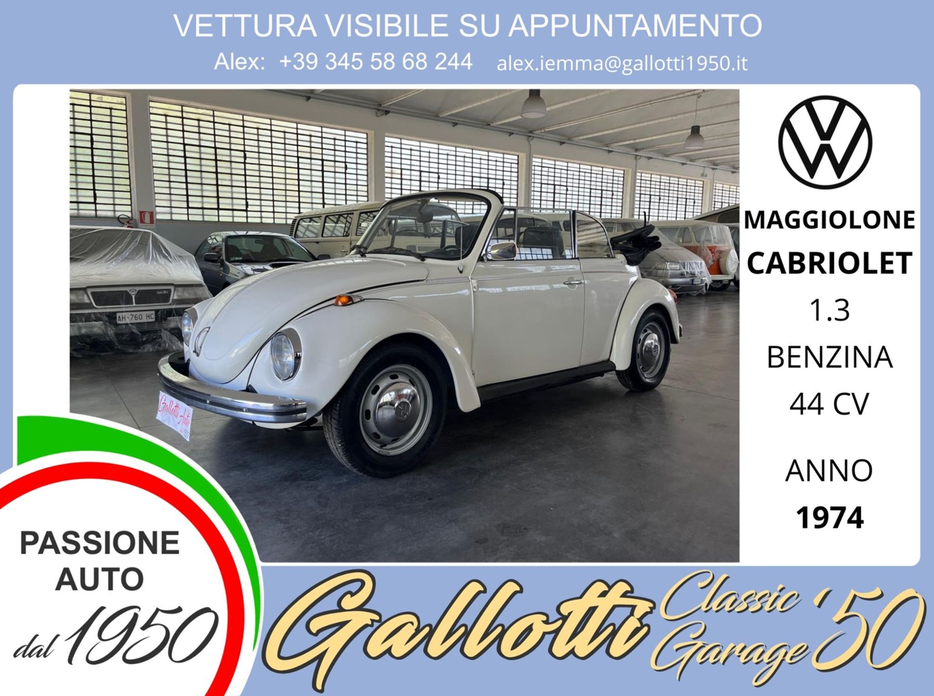VOLKSWAGEN MAGGIOLONECABRIOLET  - Gallotti Auto