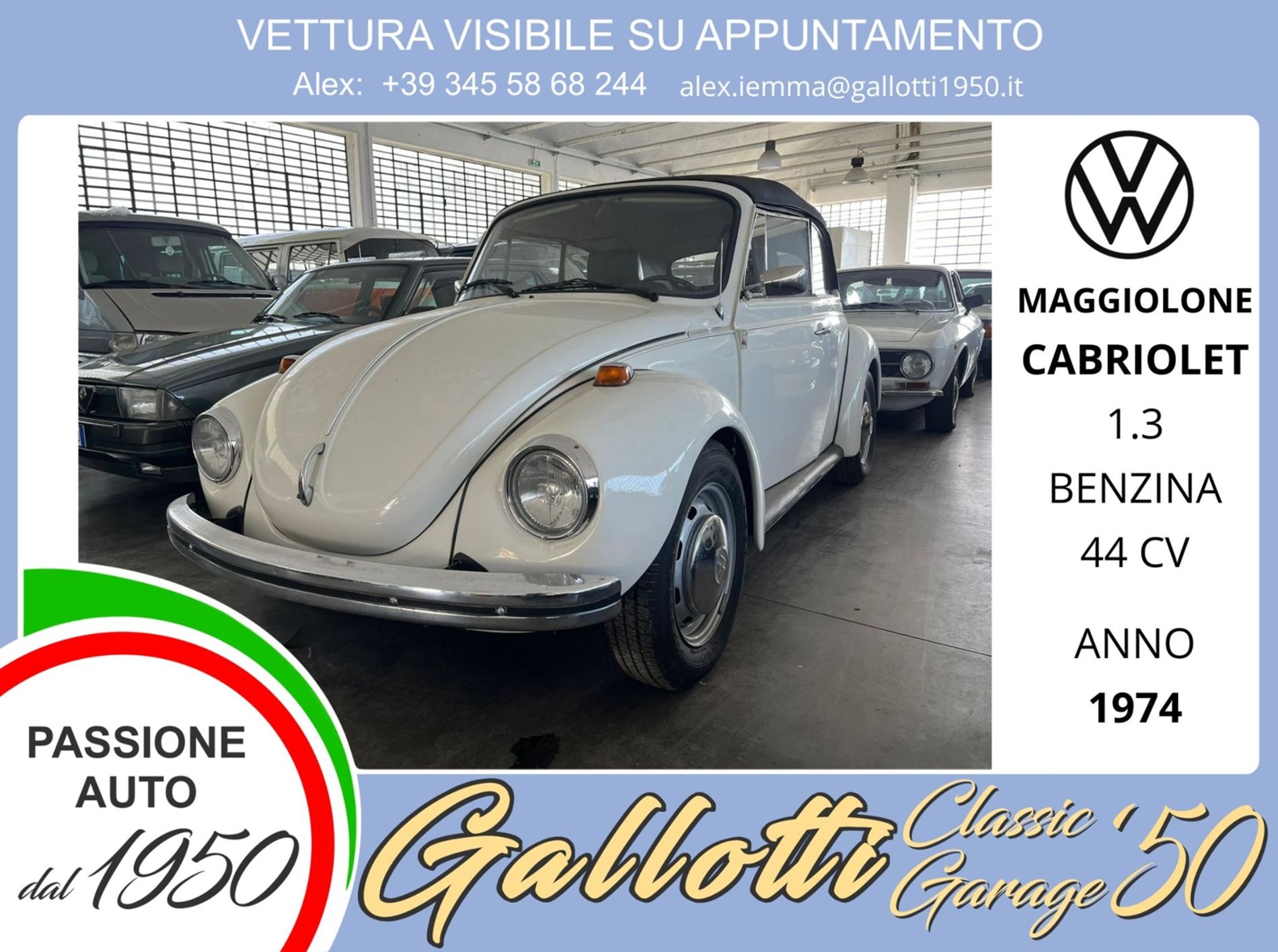 VOLKSWAGEN MAGGIOLONECABRIOLET  - Gallotti Auto