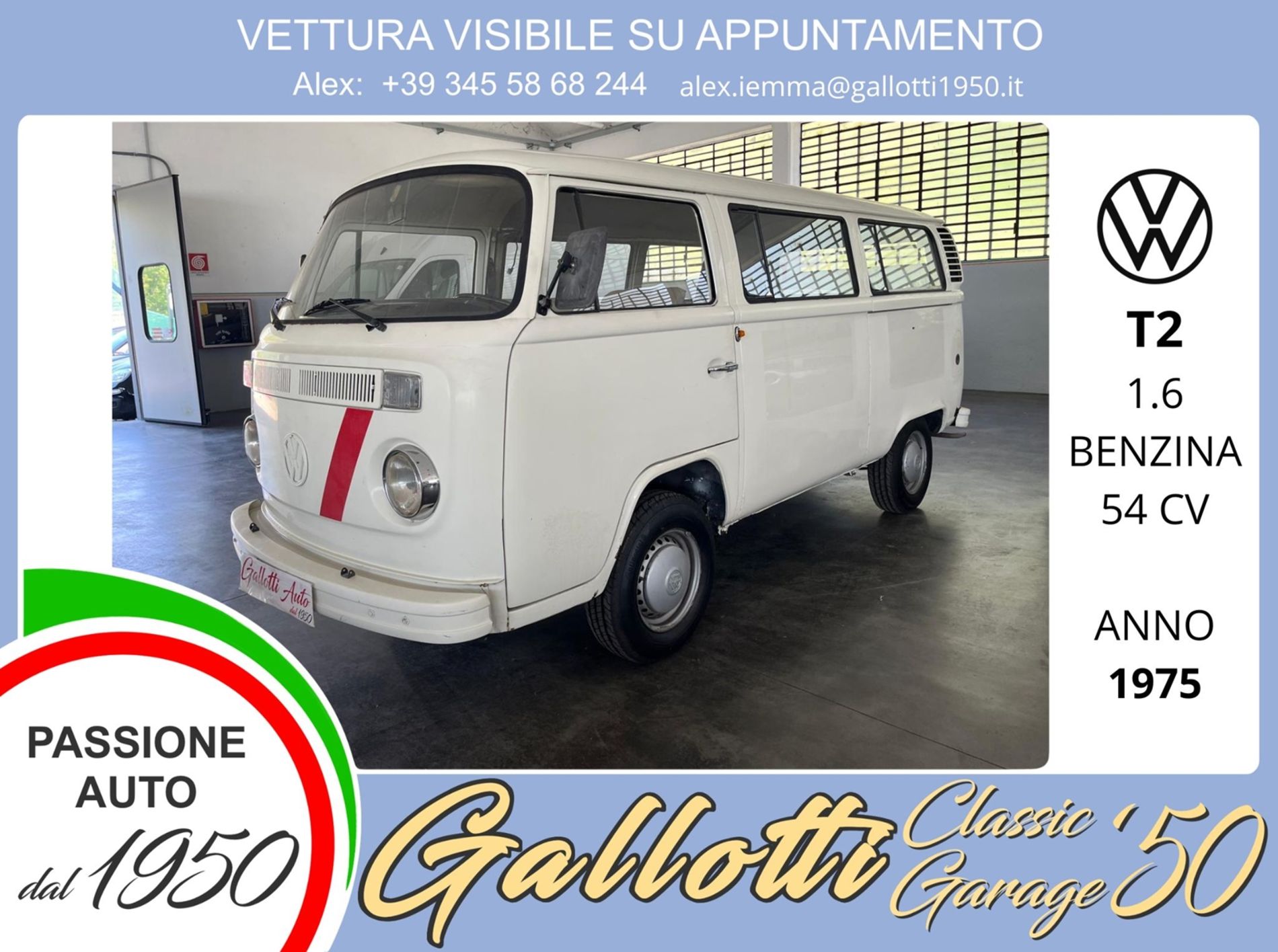 9posti 1.6 benzina 54cv  - Gallotti Auto