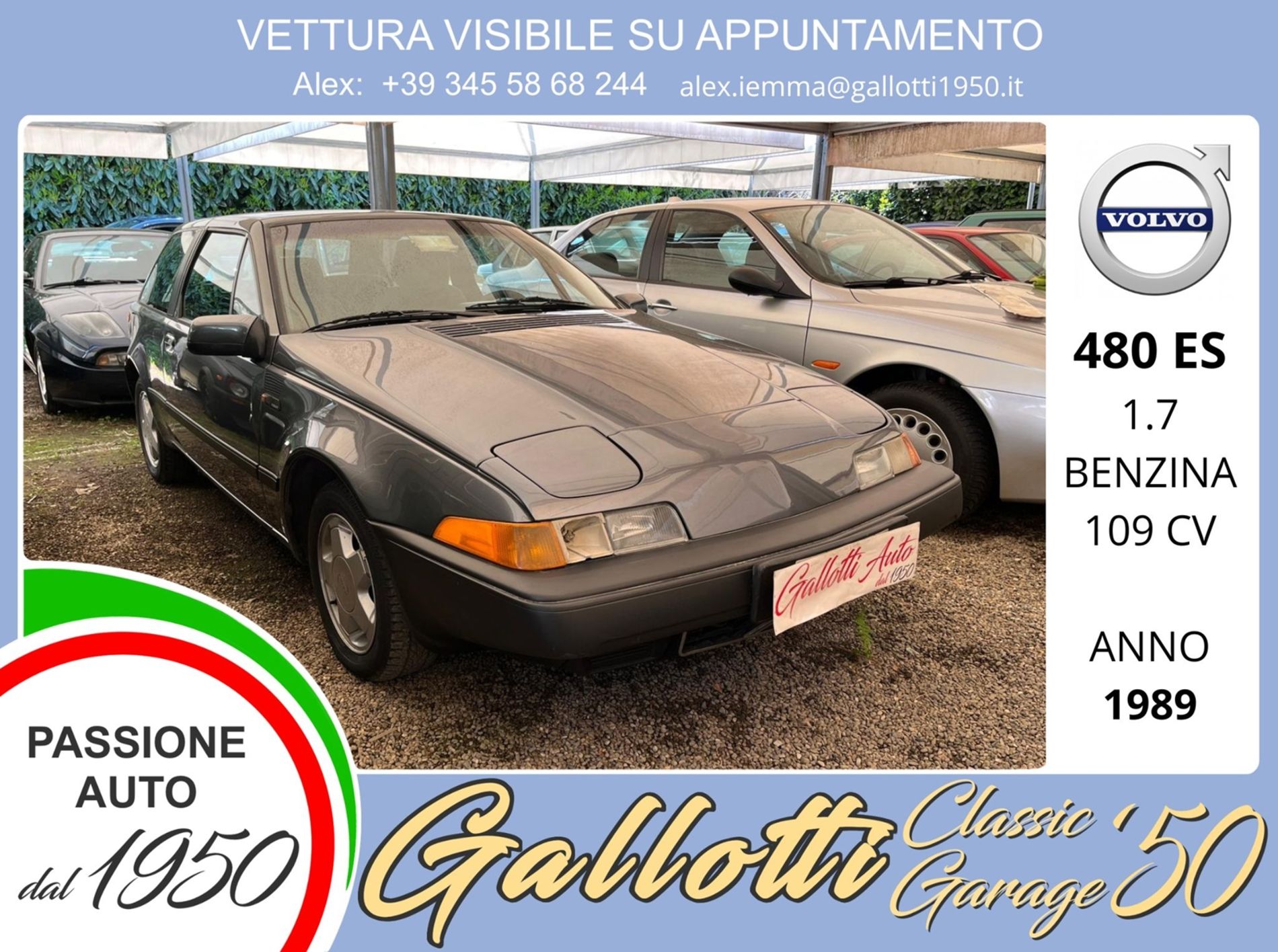 VOLVO 480 ES - conservata - Gallotti Auto