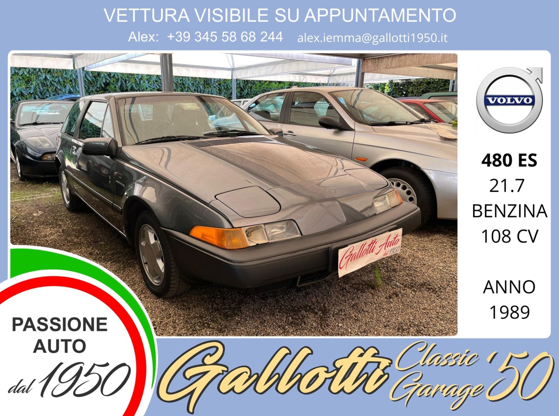 VOLVO 480 ES - conservata - Gallotti Auto