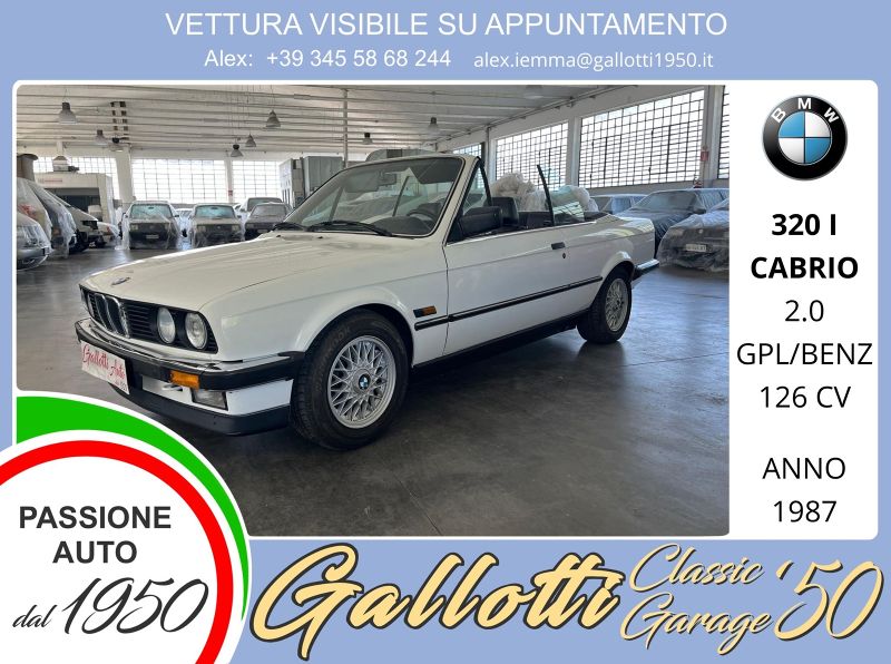 BMW 320 I Cabrio 2.0 benzina/gpl 126cv - Gallotti Auto